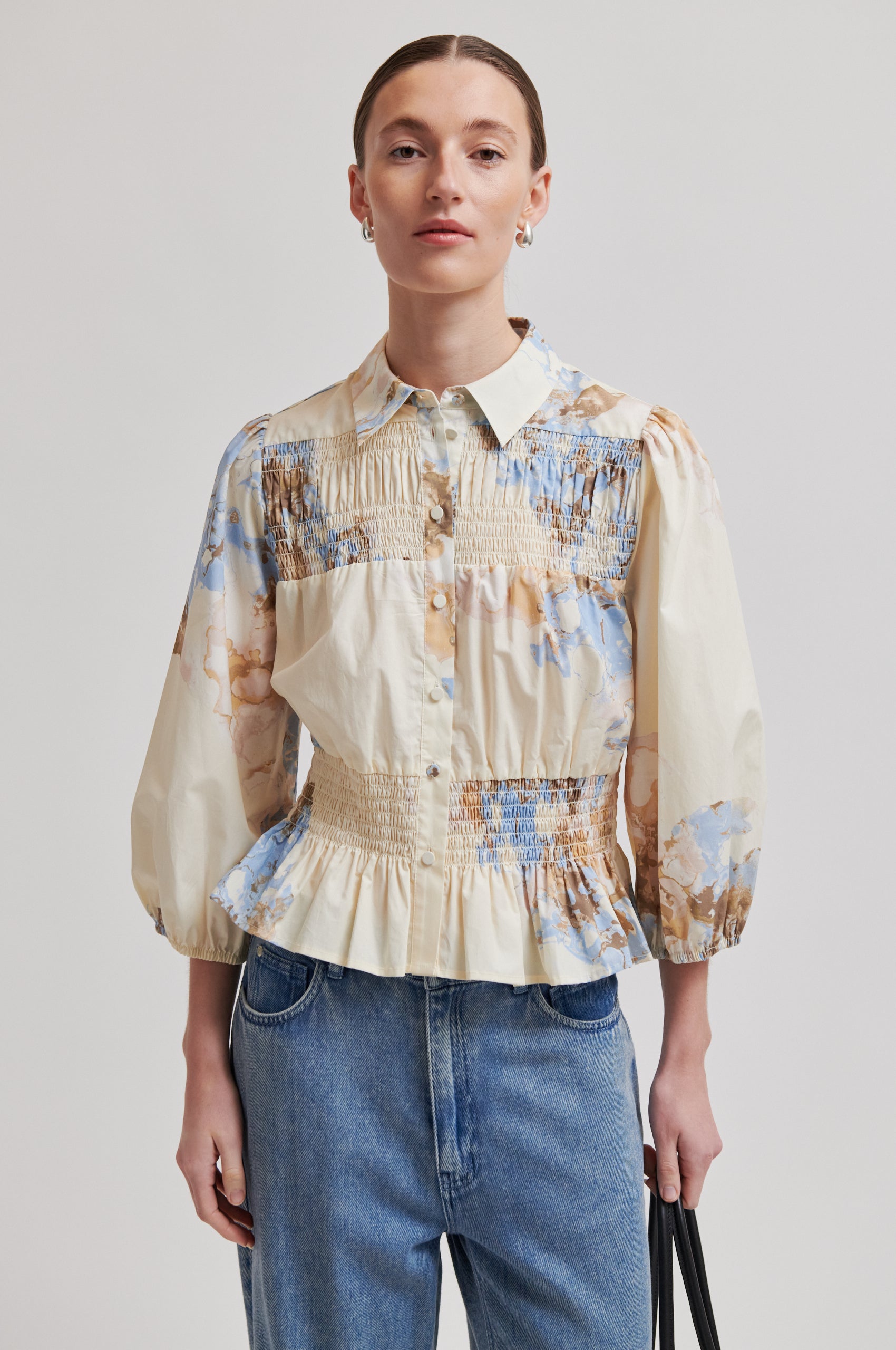 Second Female Bluse - Sirmione Bluse i Windsurfer Sand