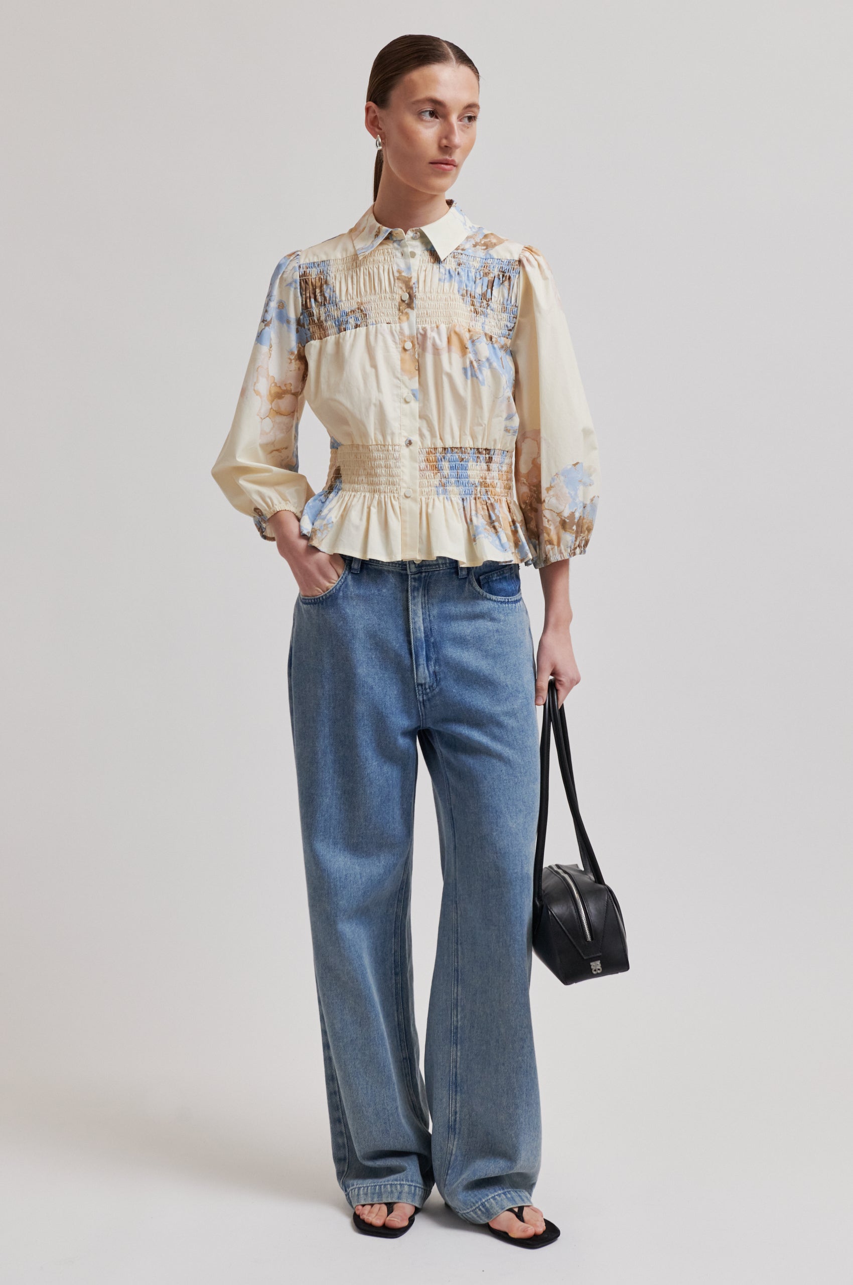 Second Female Bluse - Sirmione Bluse i Windsurfer Sand