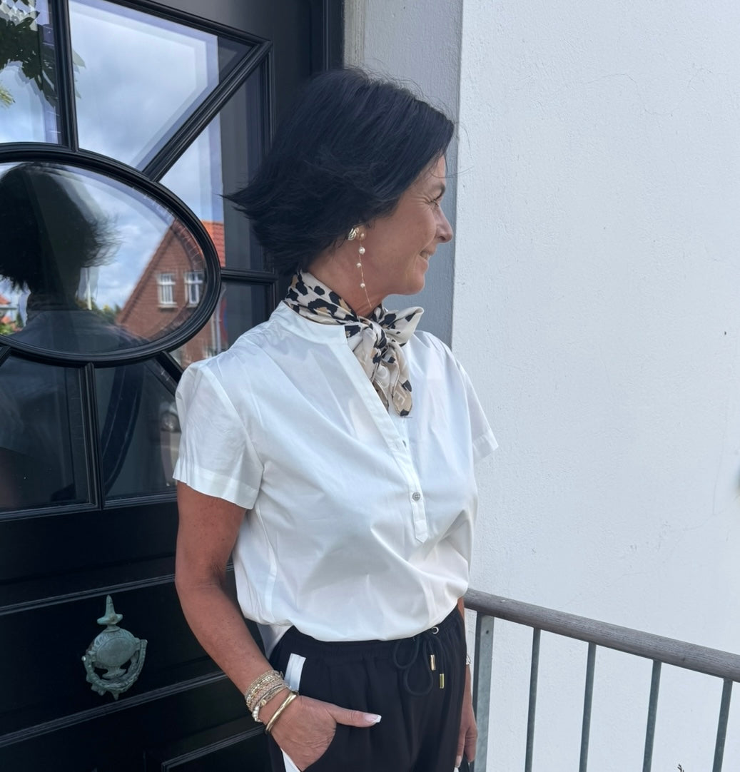 PBO Bluse - PBOKila Bluse i Star White