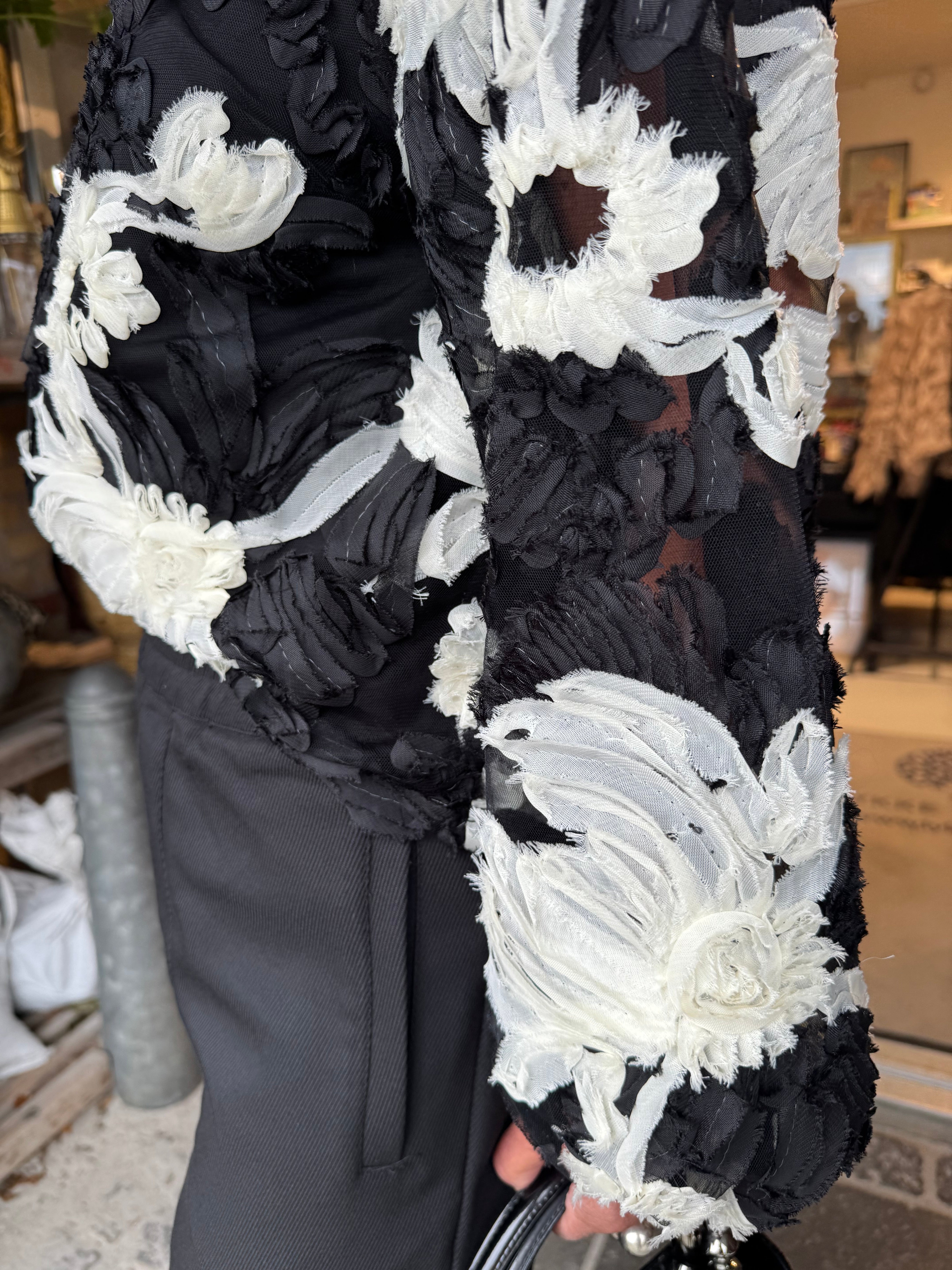 Co´Couture Bluse - FleurCC Fluffy Bluse i Sort