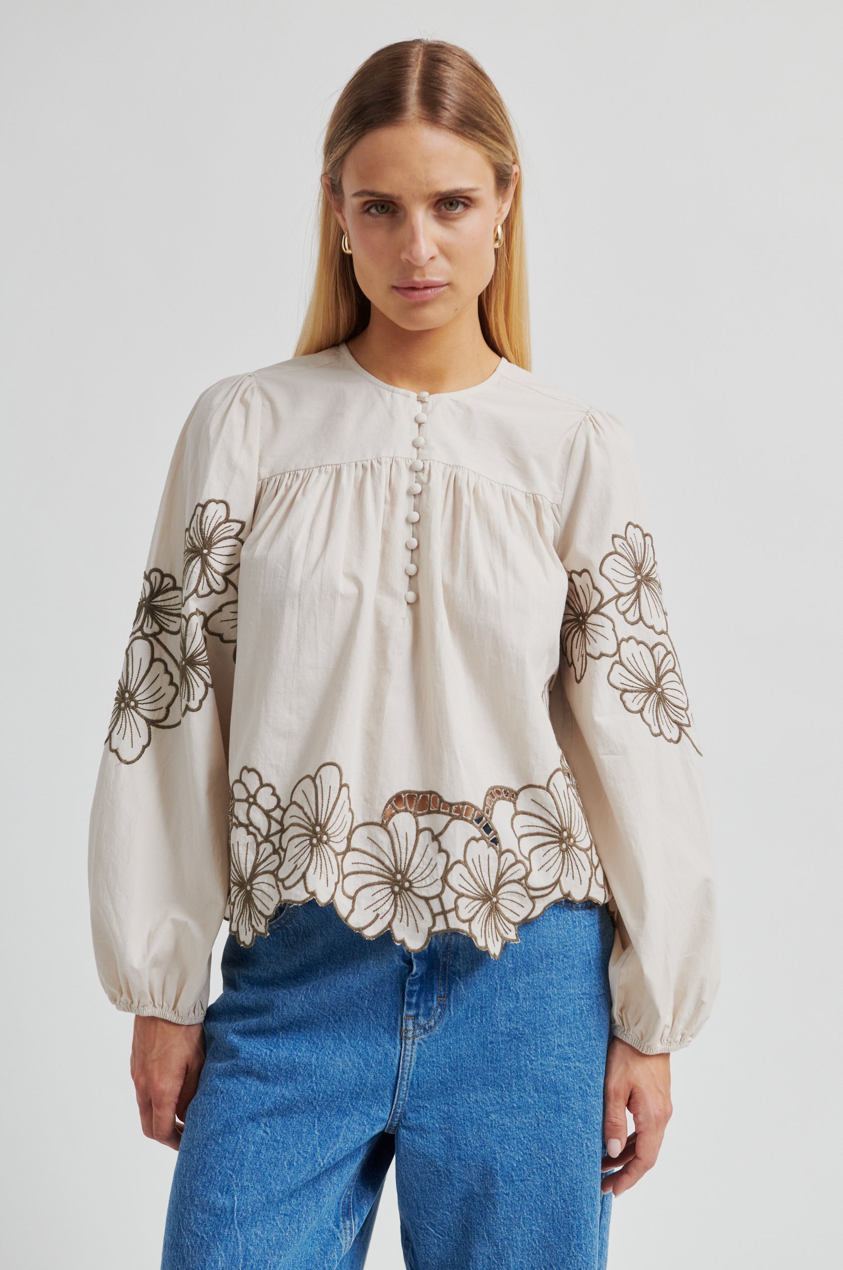 Second Female Skjorte - Elinor Skjorte i Soft Beige