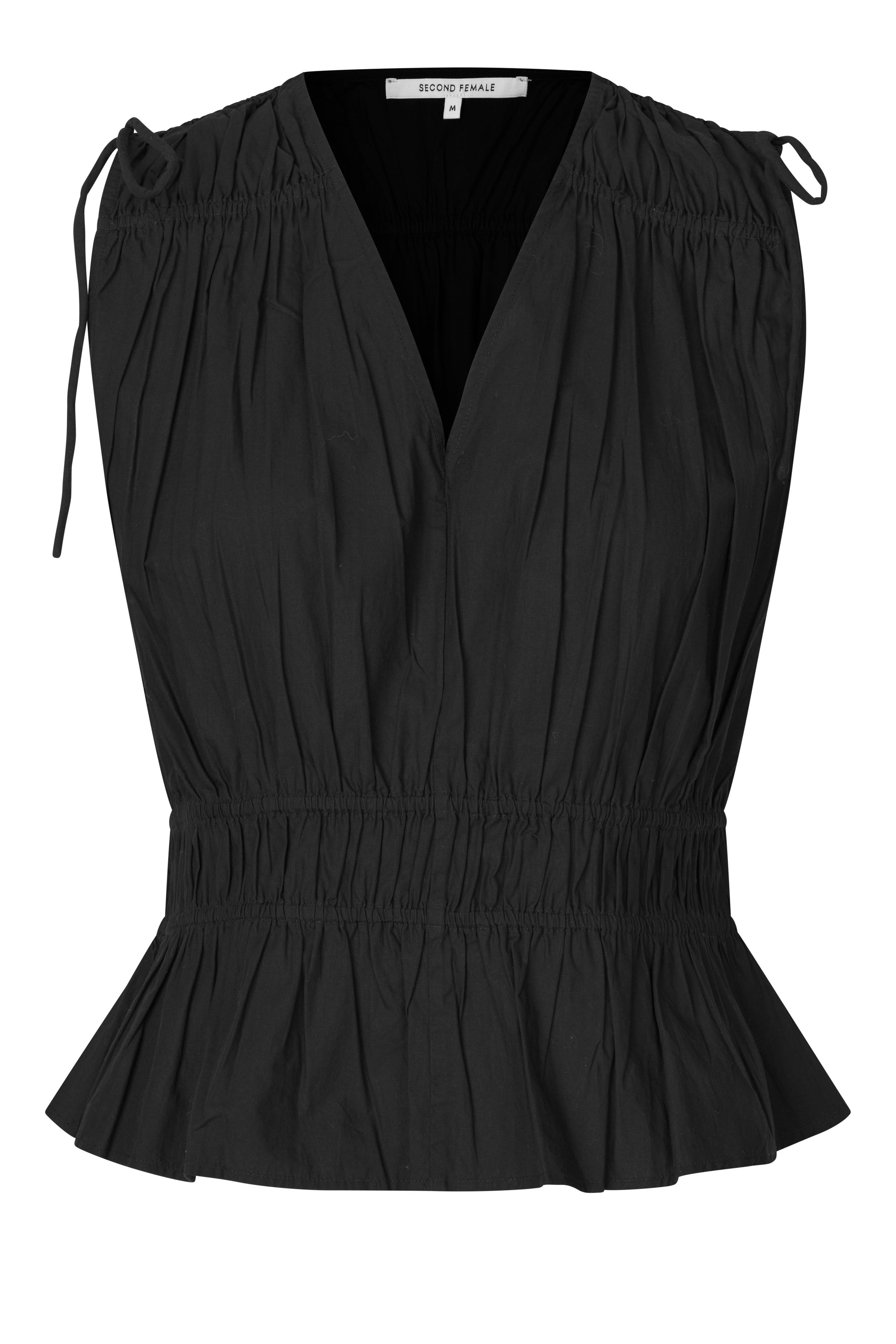 Second Female Top - Capri Top i Sort