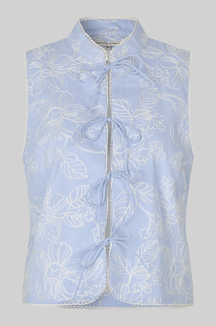 Second Female Top - Aubrey Top i Cashmere Blue