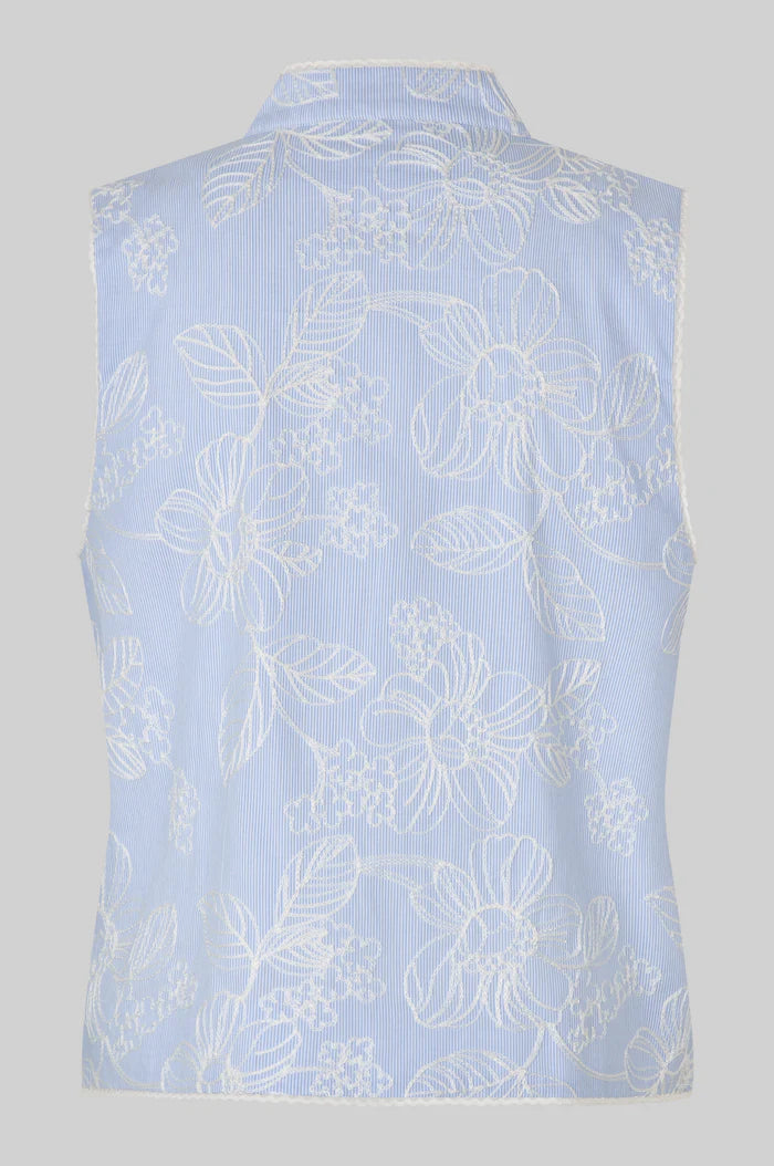 Second Female Top - Aubrey Top i Cashmere Blue