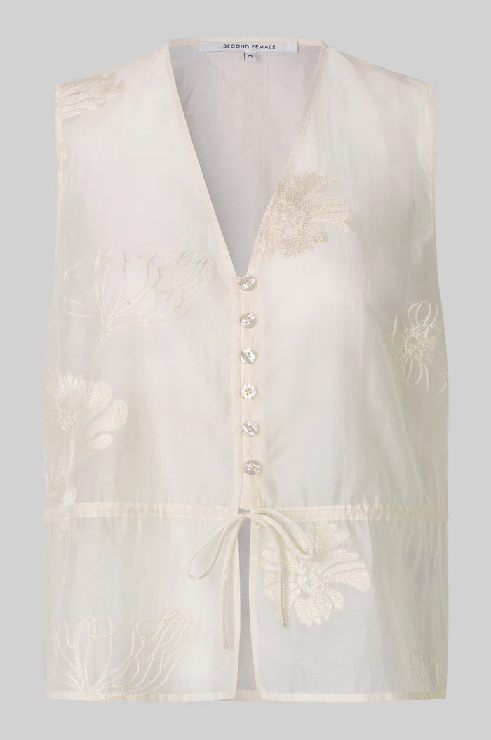 Second Female Top - Vira Top i Soft Beige