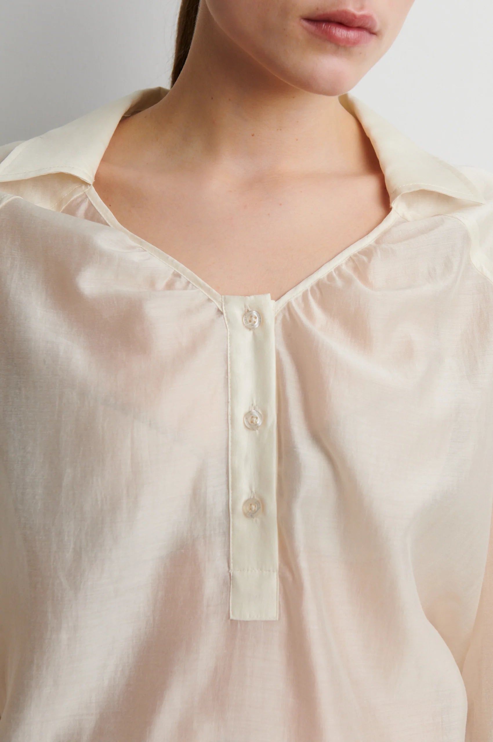Second Female Bluse - Warne Bluse i Egret