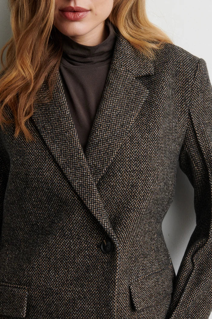 Second Female Blazer - Emi New Fitted Blazer i Demitasse