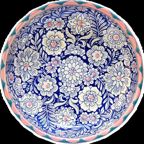 By Spliid Keramik Skål - Florencia Lav Skål Small i Royal Blue Ø18cm H4,5cm