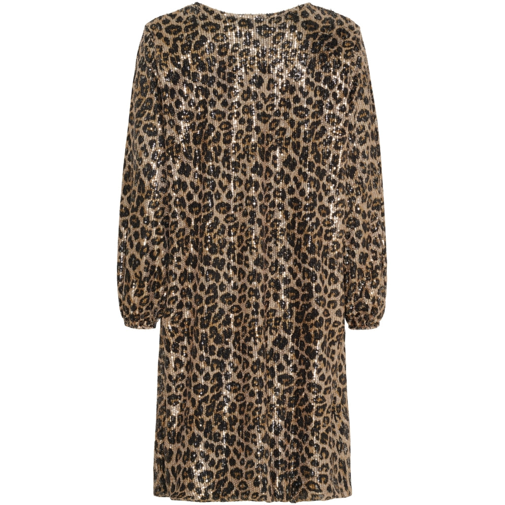 MARTA du château Kjole - MdcBeline Paillet Kjole i Leopard Print