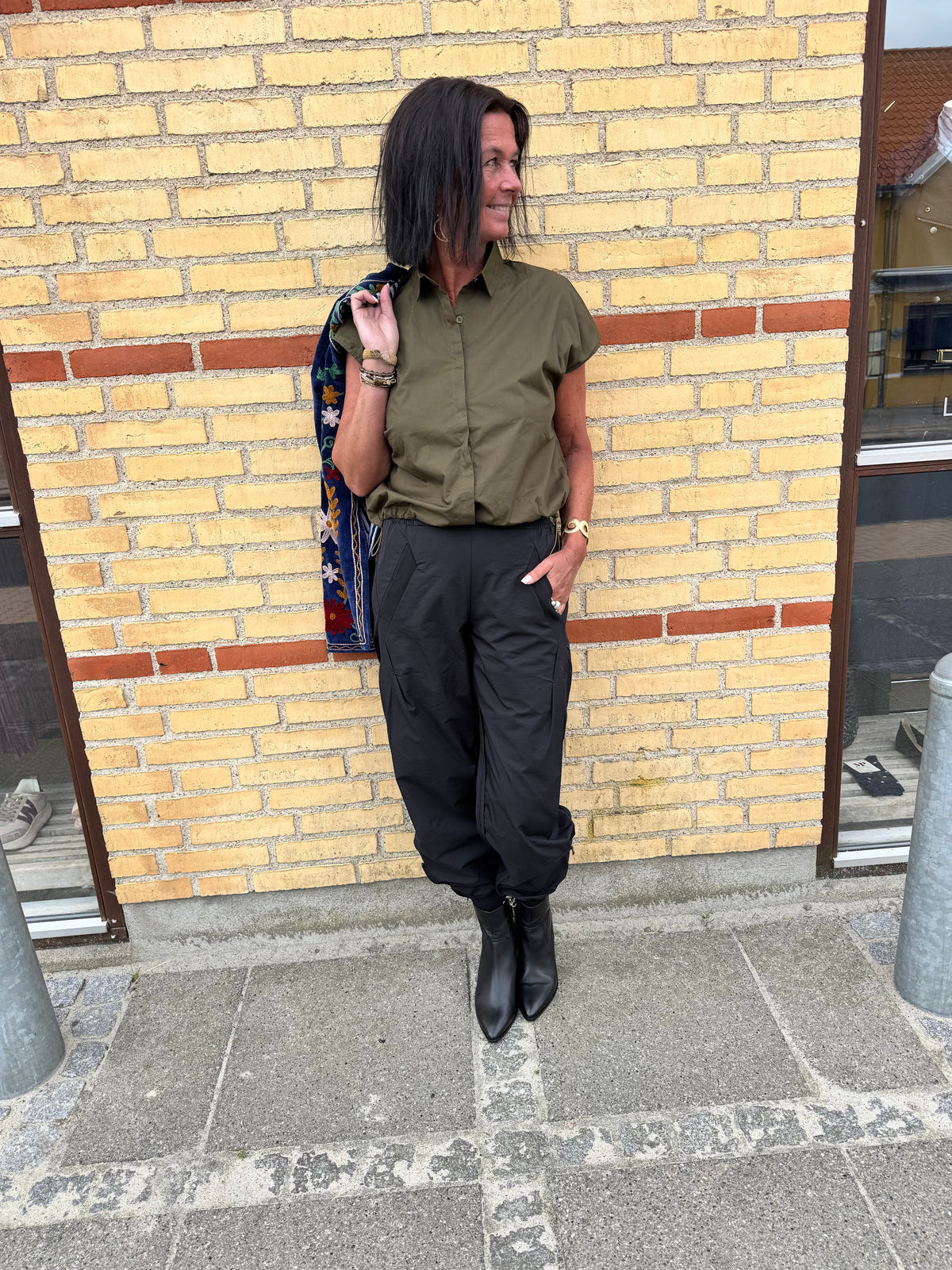 Tim & Simonsen Vest - 154 Becky Skjorte-Vest i Army