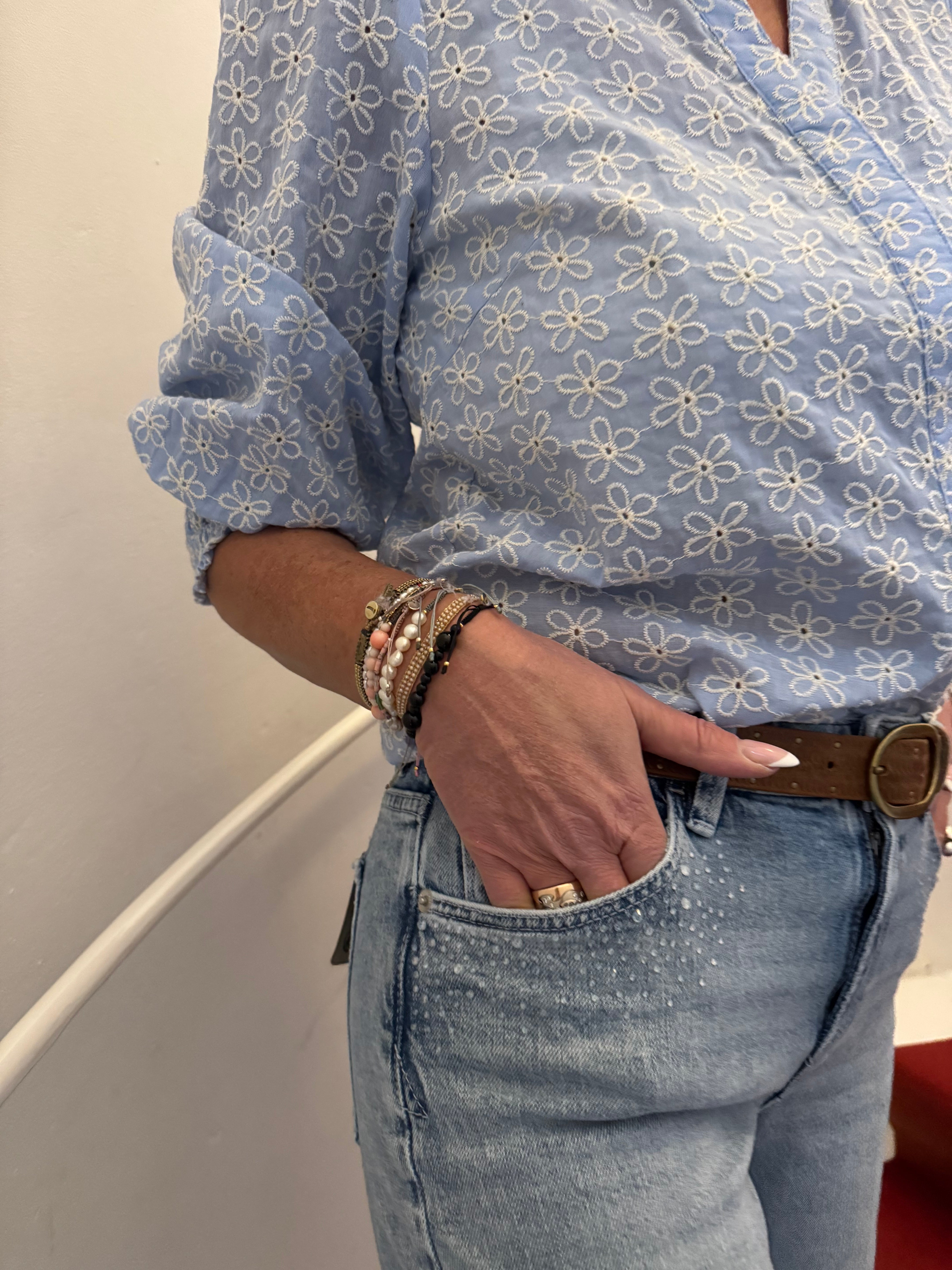 Garcia Jeans - Celia Wide Fit Jeans med Glas Similisten i Light Used