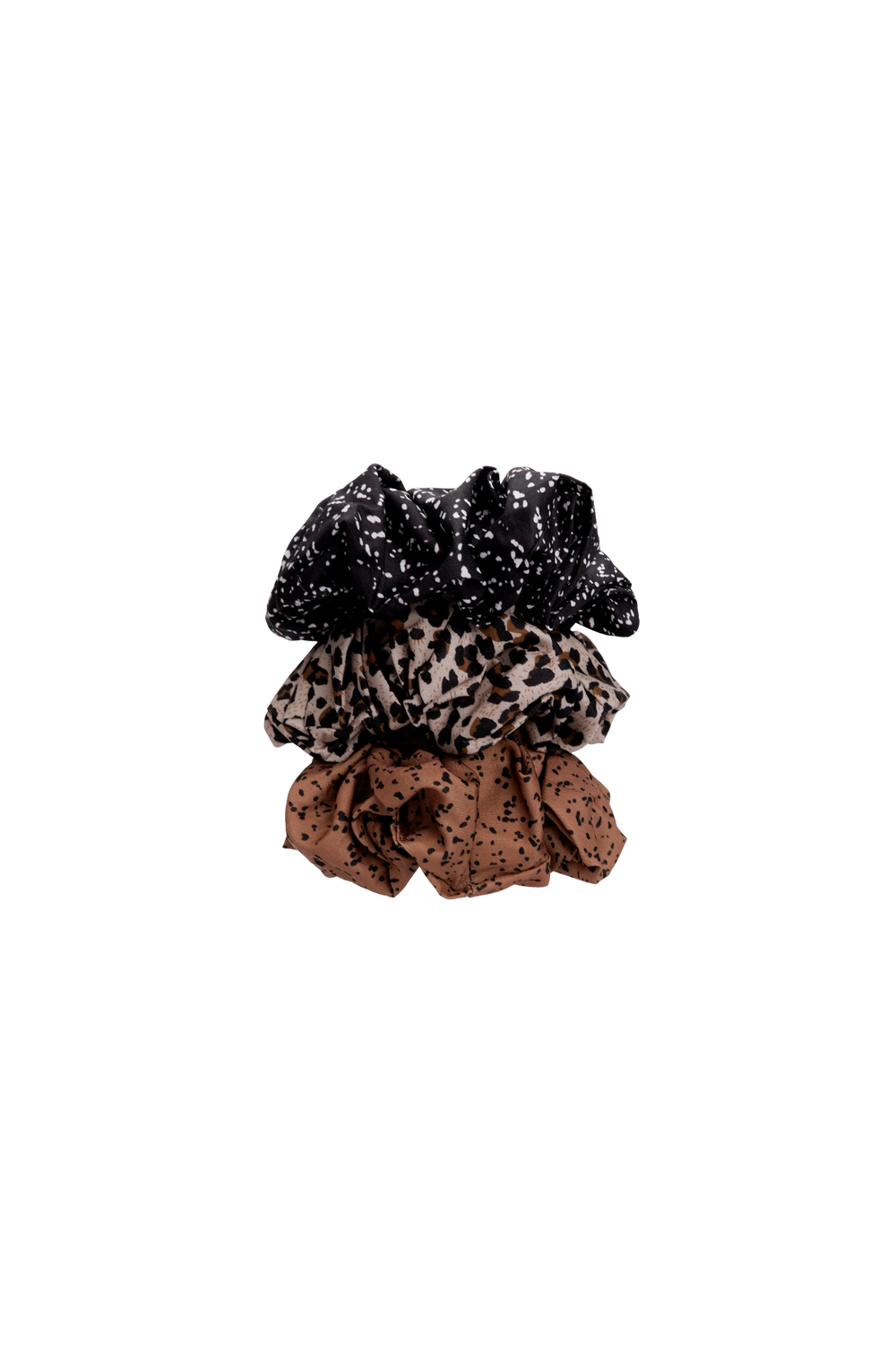 Black Colour - BcDiddi Scrunchie i 3 Farver