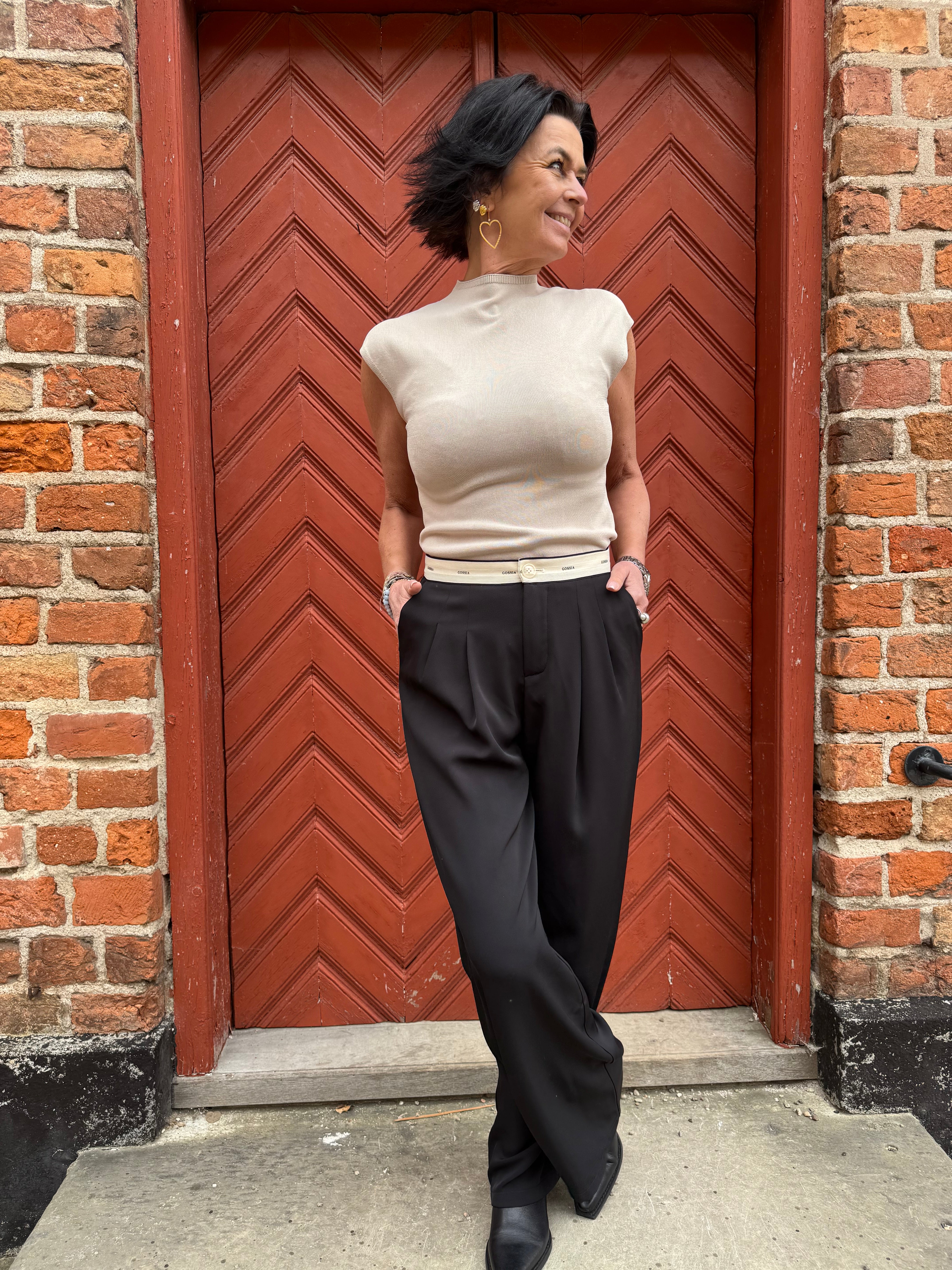 PBO Top - Blumano Strik Top i Peyote Sand