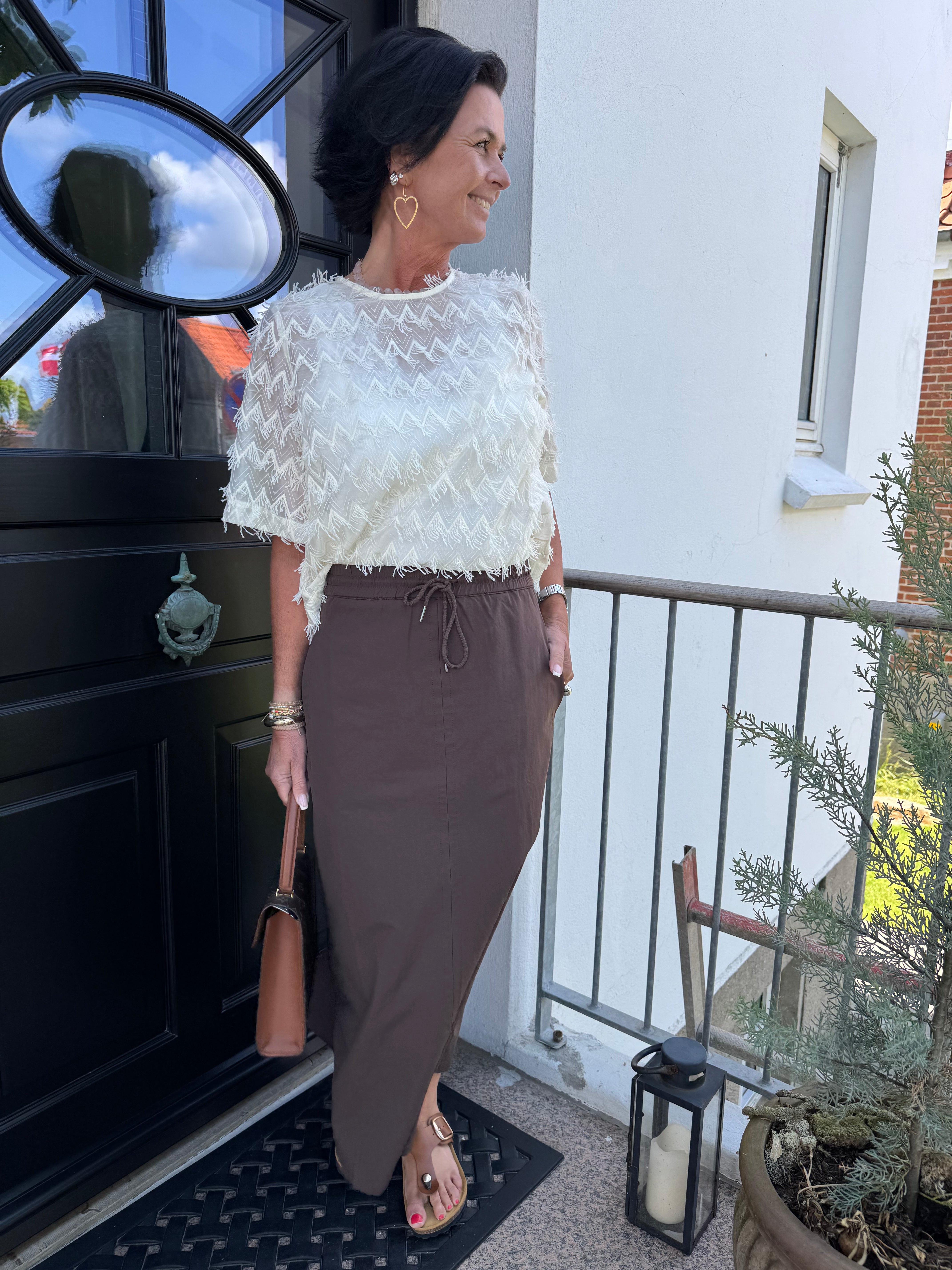 Co´Couture Bluse - TriangleCC SS Bluse i Off White