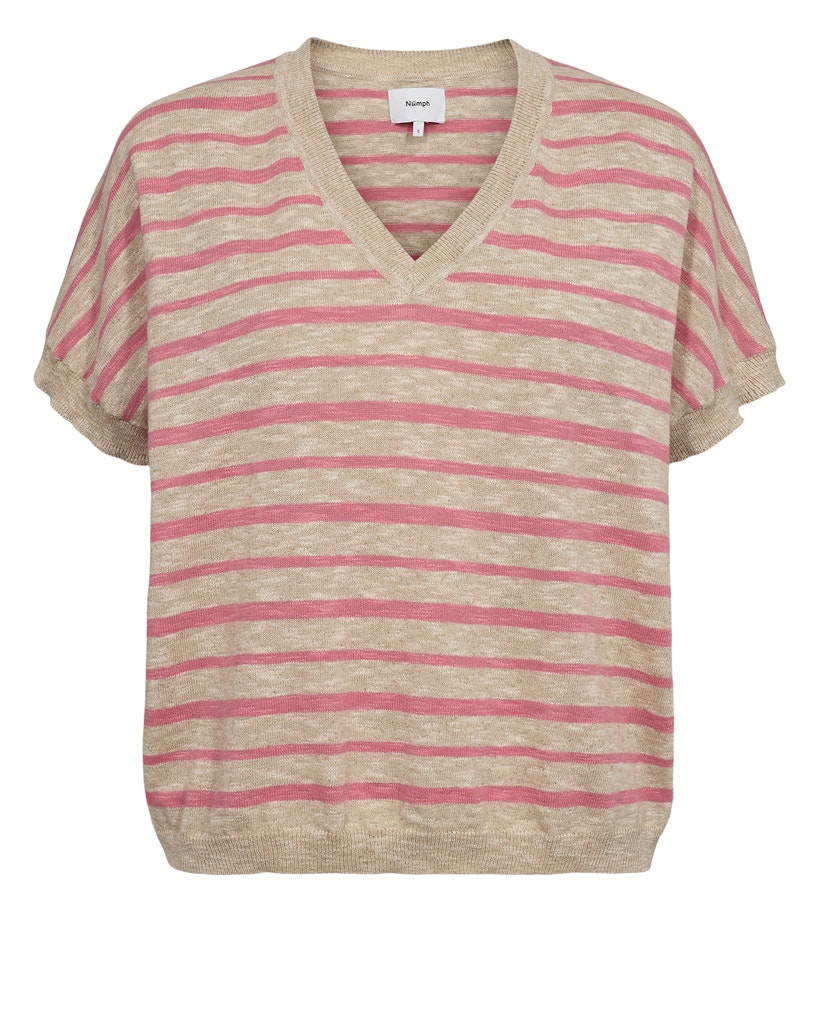 Nümph Bluse - NuKiki Strik Bluse i Flamingo Pink