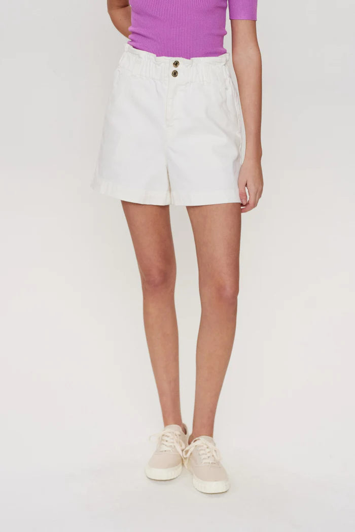 Nümph Shorts- NuLulu Denim Shorts i Bright White