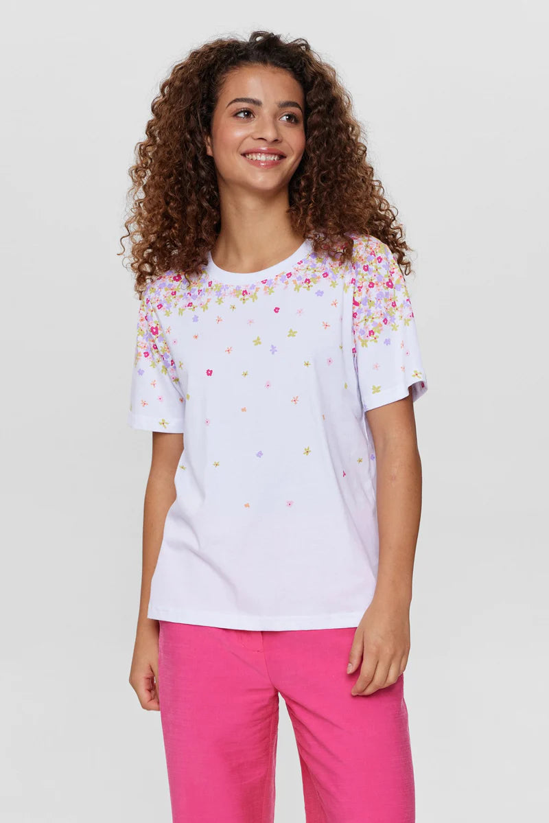Nümph - NuLuna T-shirt Gots i Bright White