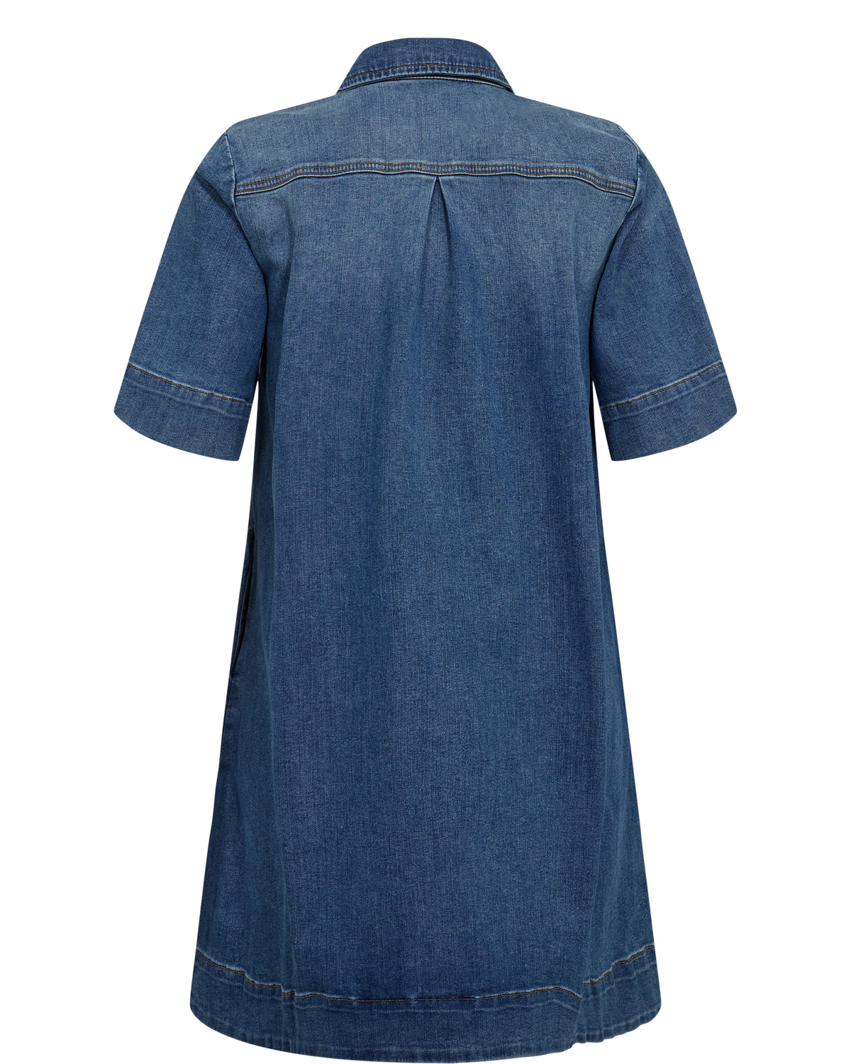 Nümph Kjole - NuParis Denim Kjole i Light Blue Denim