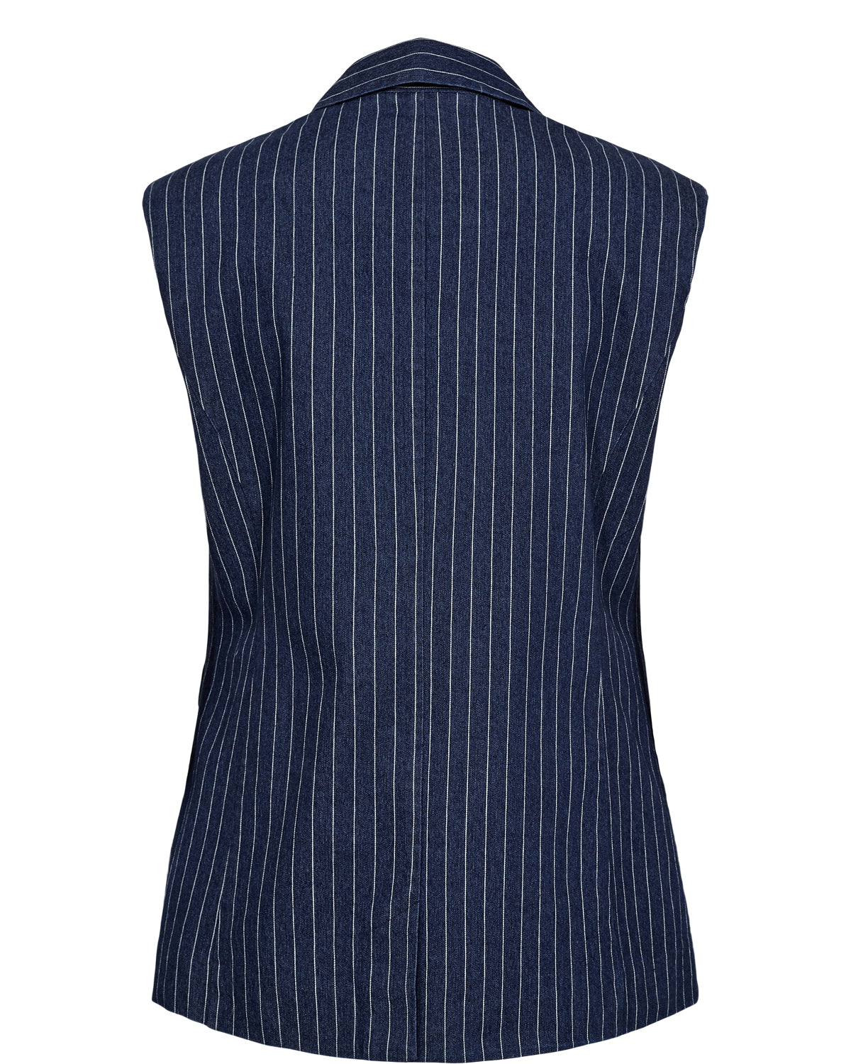 Nümph Vest - NuVibeke Vest i Medium Blue Denim