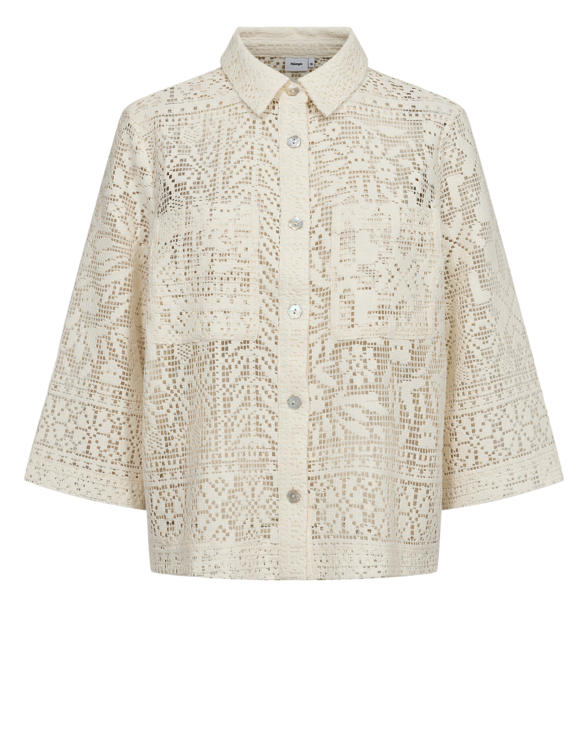 Nümph Bluse - NuWicki Bluse i Cloud Dancer