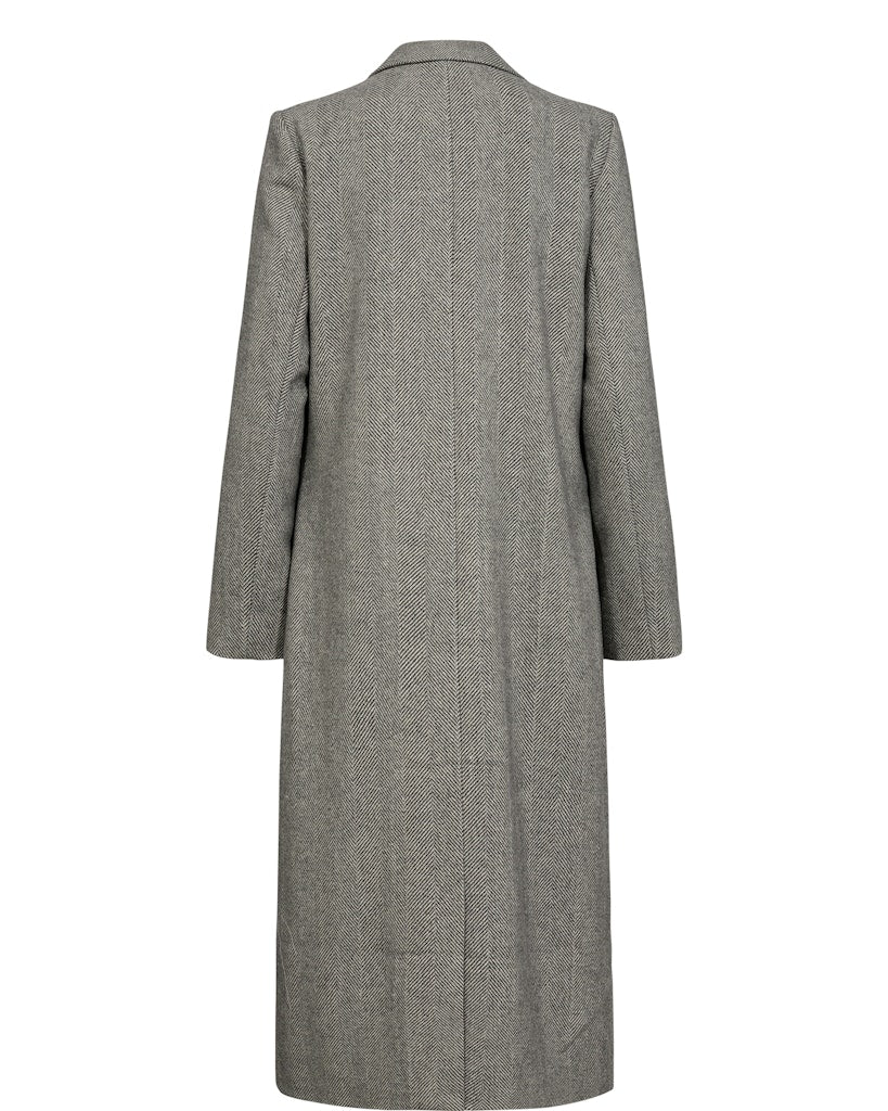 Nümph Jakke - NuRaven Frakke i Medium Grey Melange