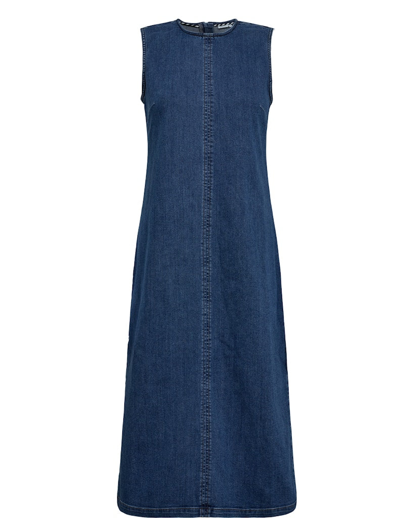 Nümph Kjole - NuAmber Denim Kjole i Medium Blue Denim