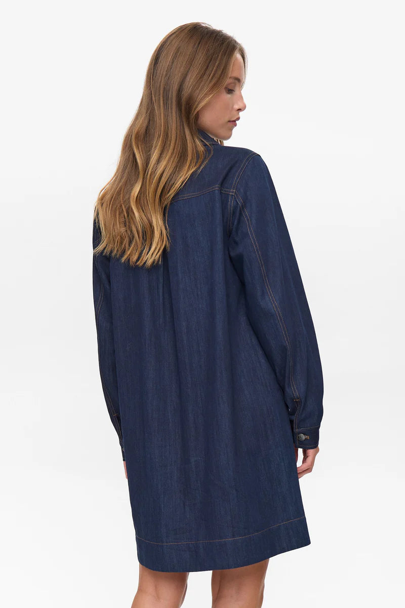 Nümph Kjole - NuChiku Kjole i Dark Blue Denim