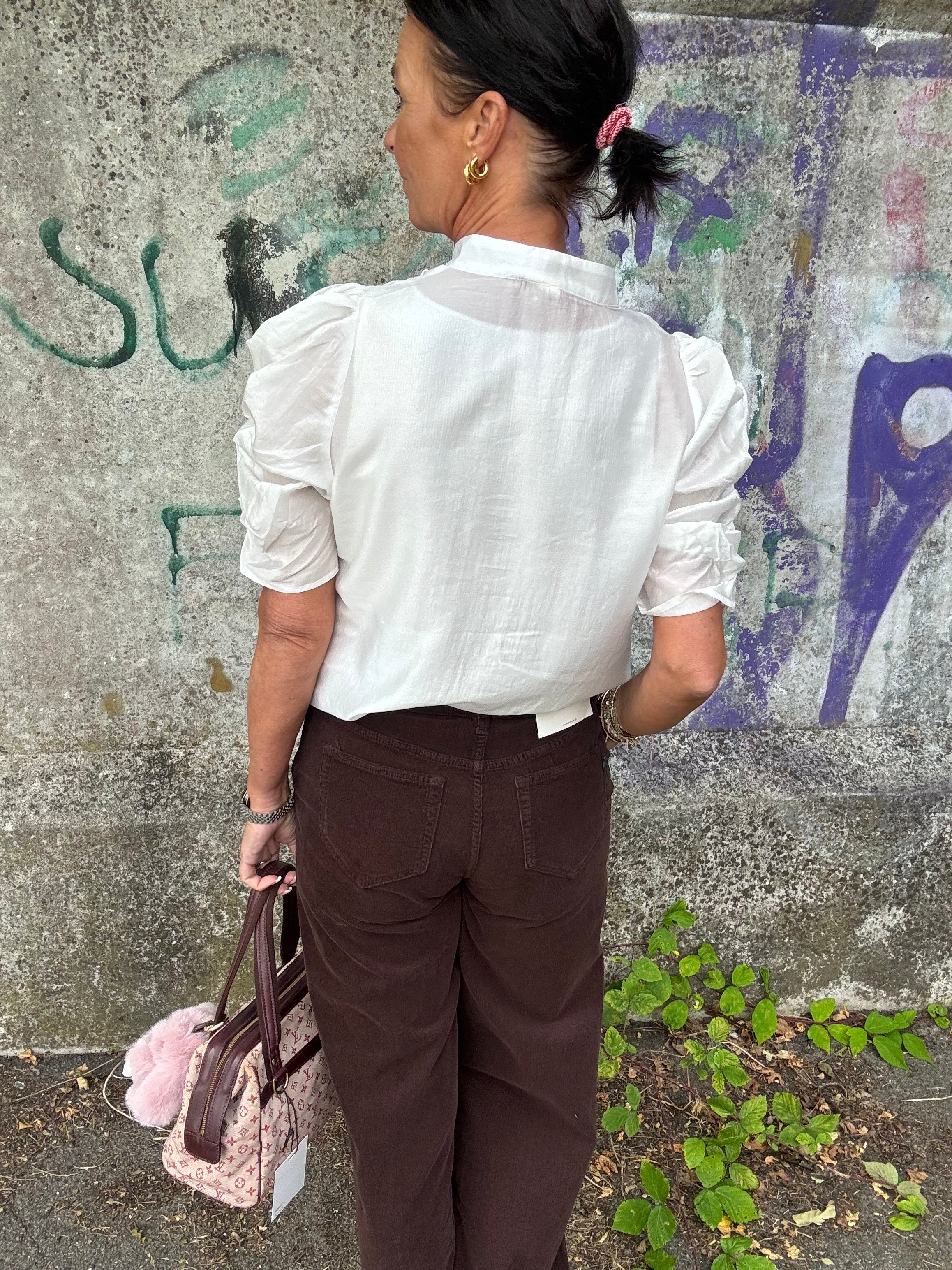 Gossia Bluse - AnnSofiGO Lull Bluse i Off White