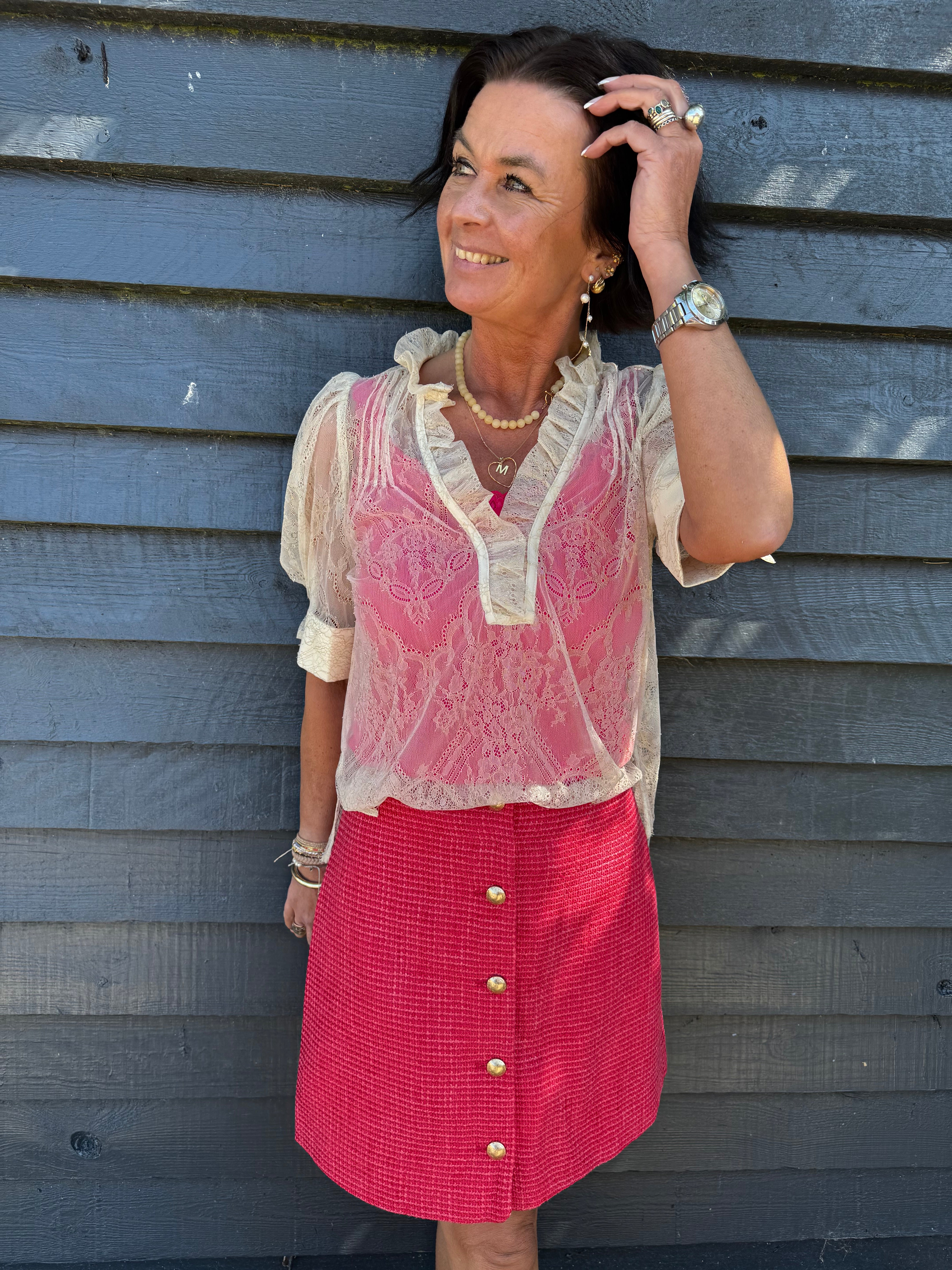 Gossia Bluse - AmarGO Gold Bluse i Creme Gold