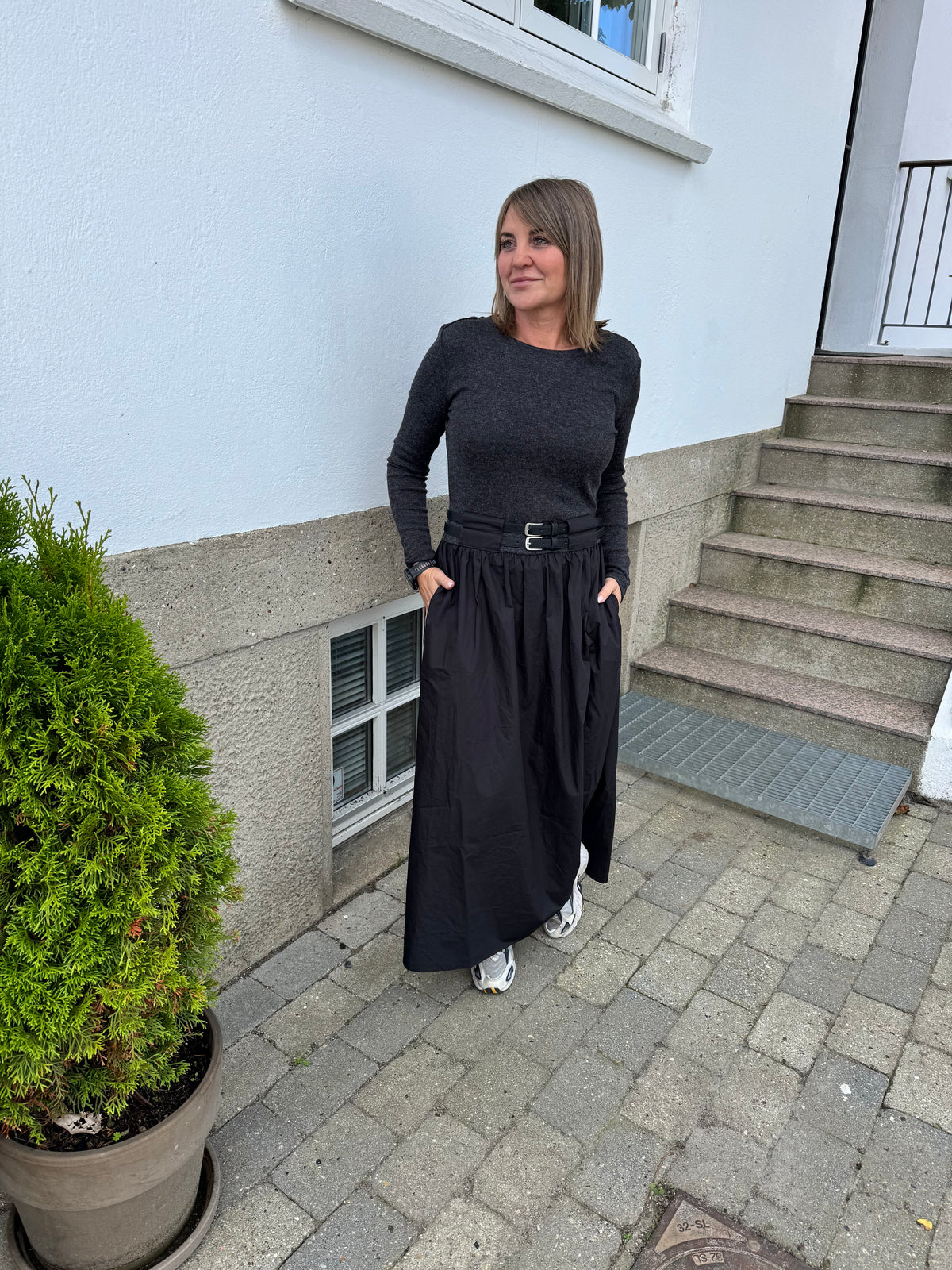Haute L´amitié Kjole - Hailey Mix Belt Kjole i Sort