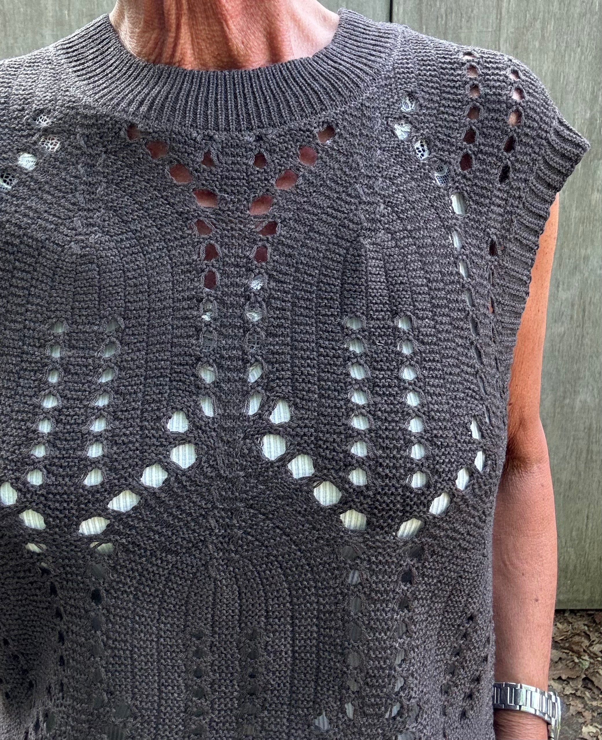 Haute L´amitié Vest - Point Strik Vest i Mocca