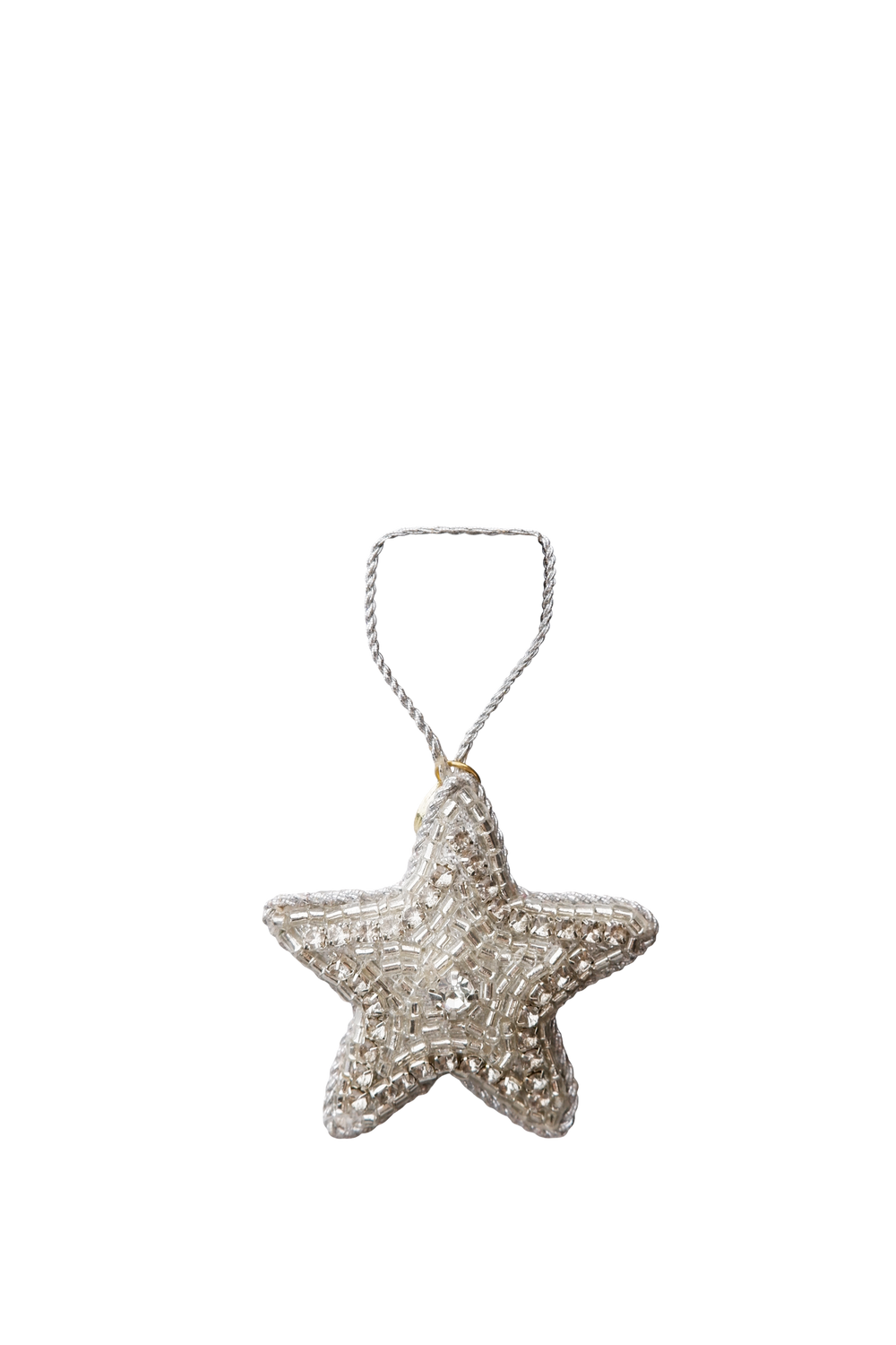 Black Colour Julepynt - BcMini Star Christmas Ornament i Sølv