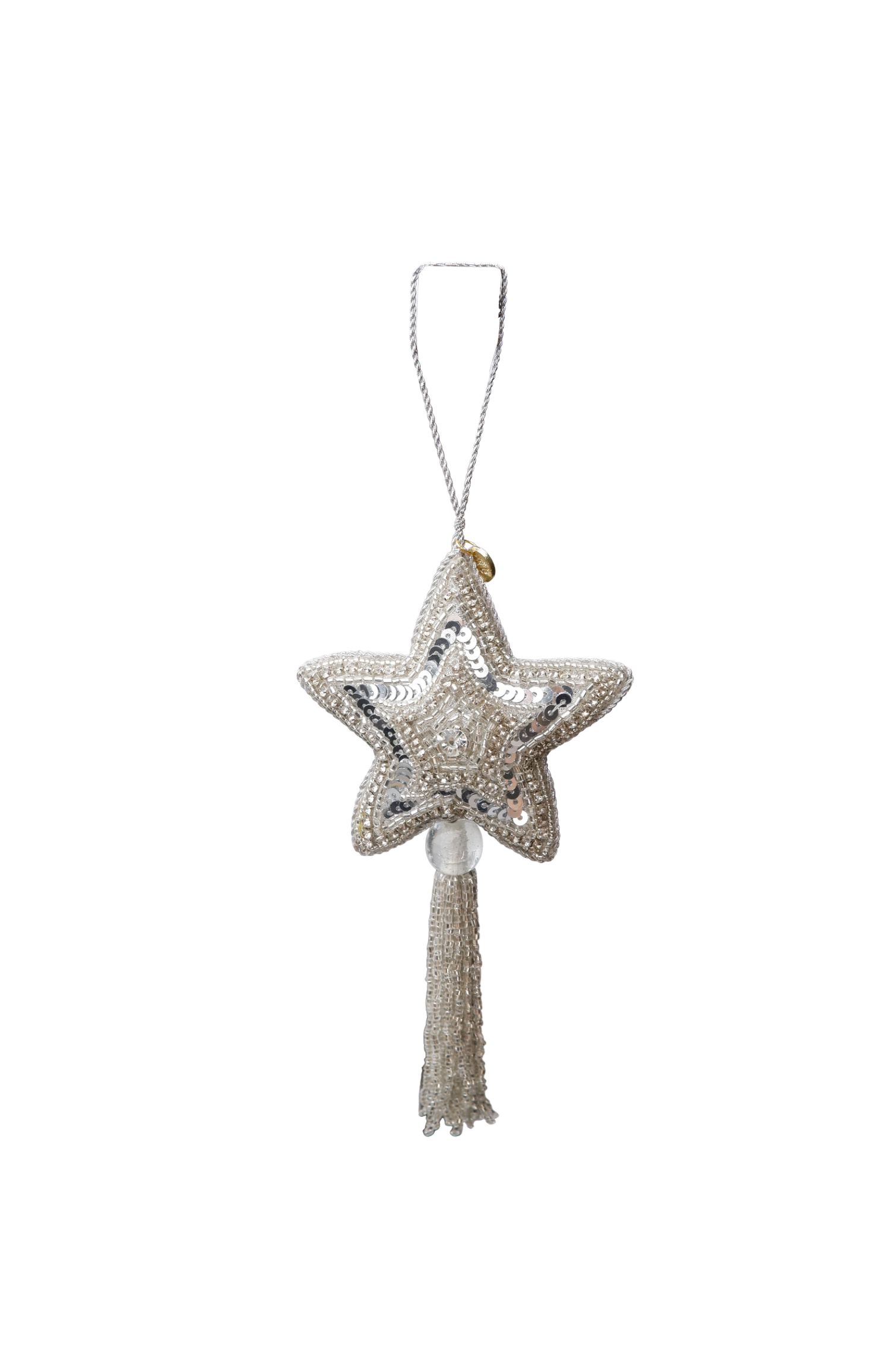 Black Colour Julepynt - BcTassel Star Christmas Ornament Sølv