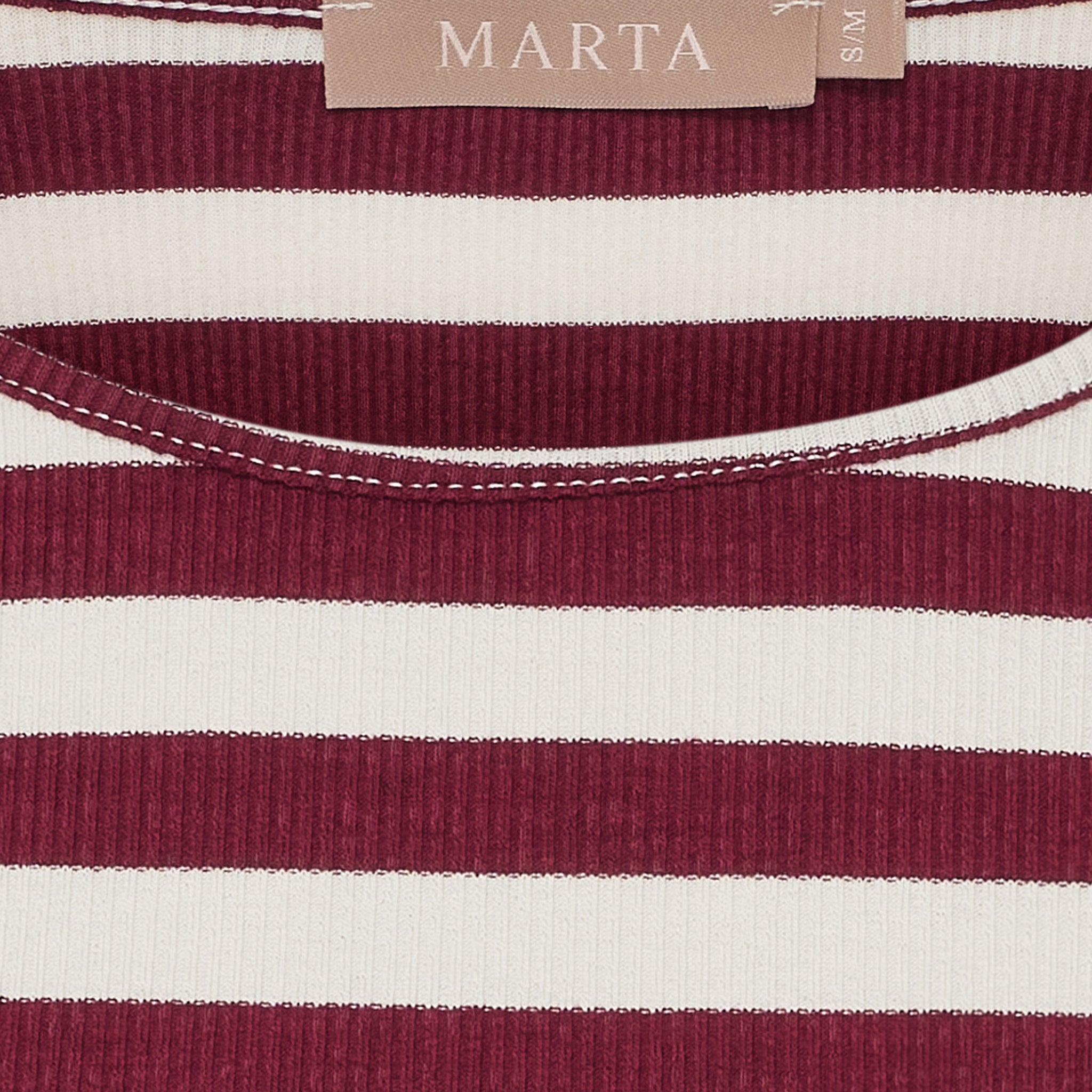 MARTA du château Bluse - MdcNena Bluse i Vino Bordeaux Strib