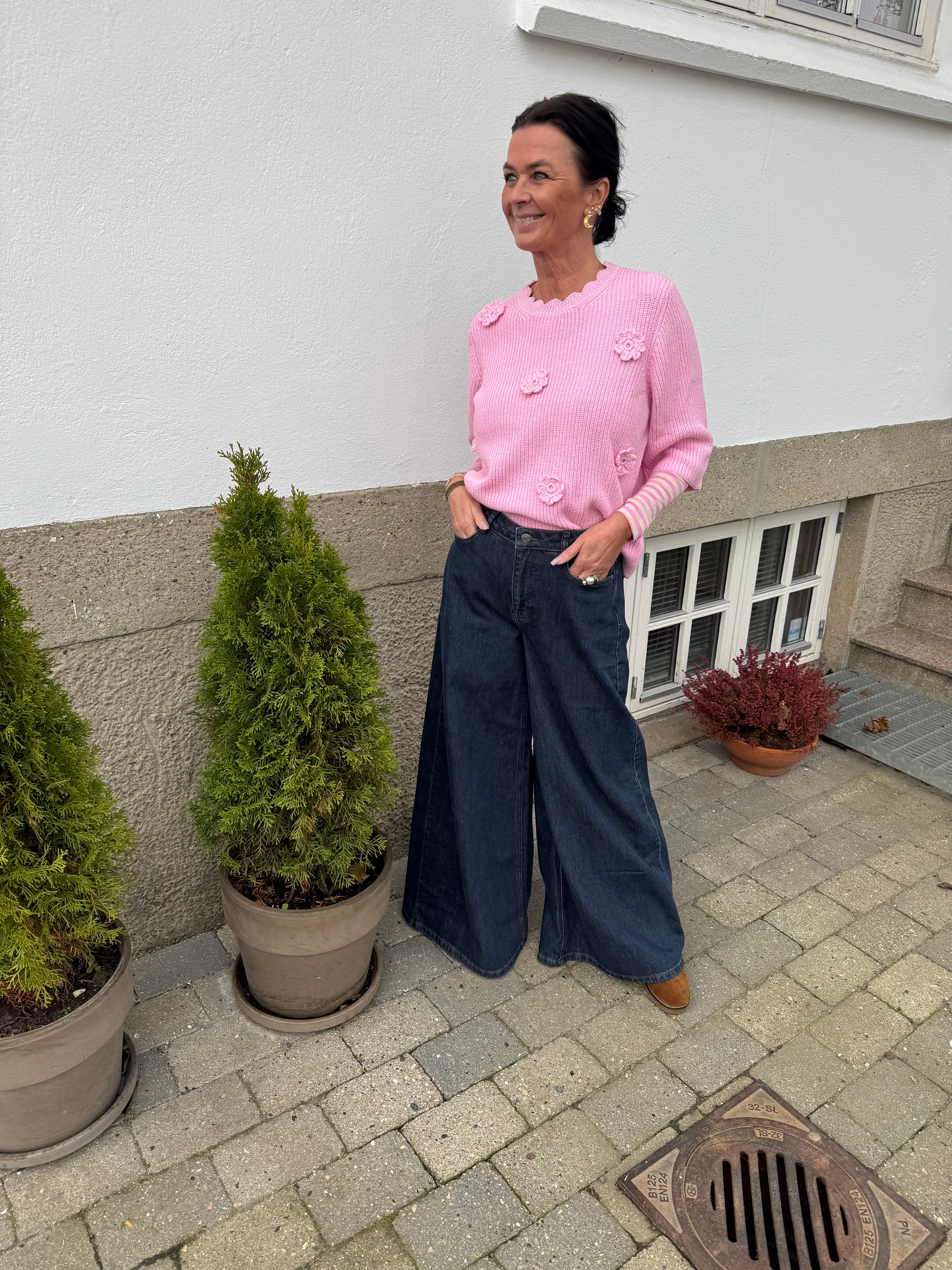 Nümph Jeans - NuVenice Extra Wide Jeans i Dark Blue Denim