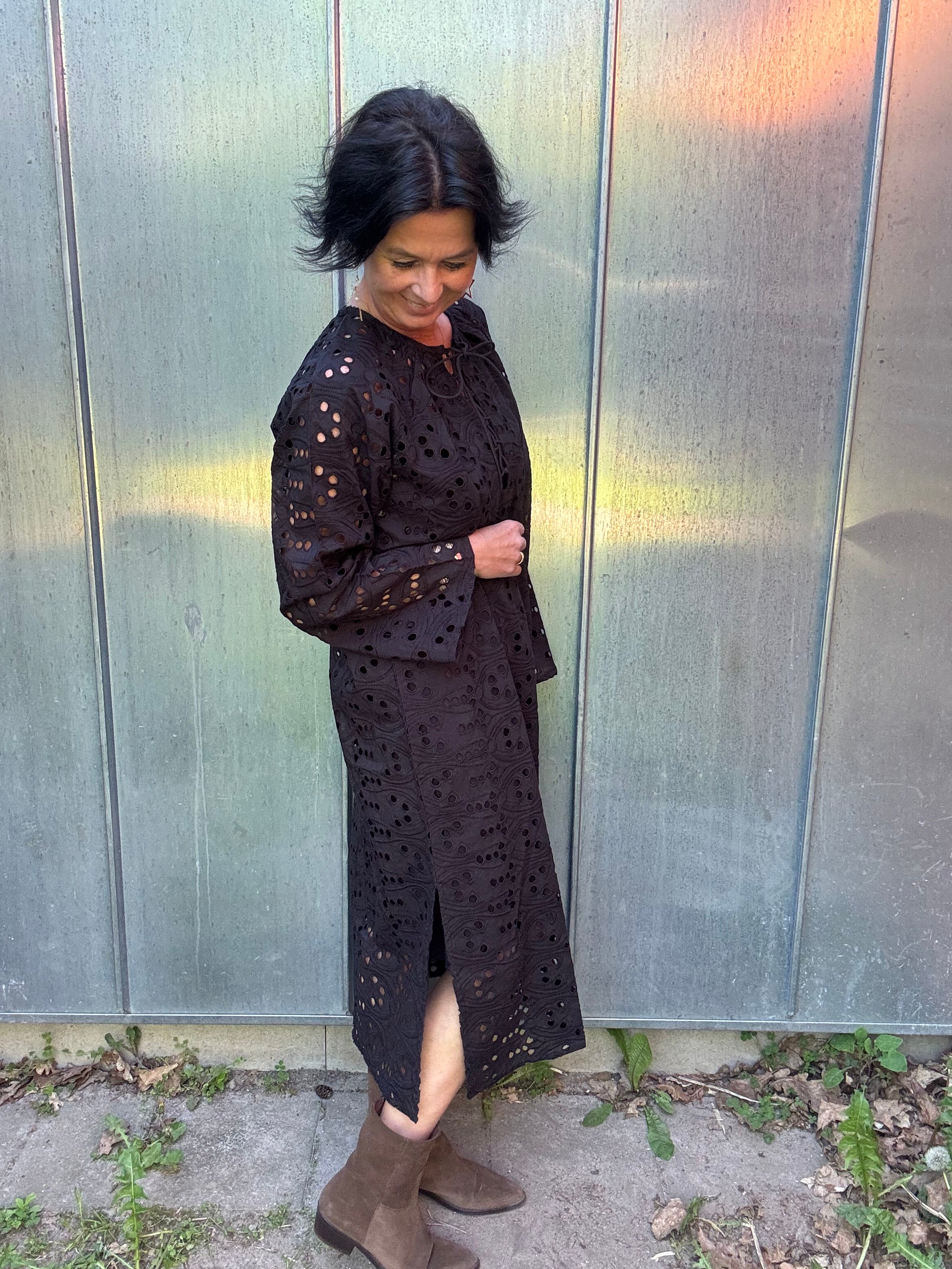 Black Colour Kjole - BcHelena Boho Kjole i Sort