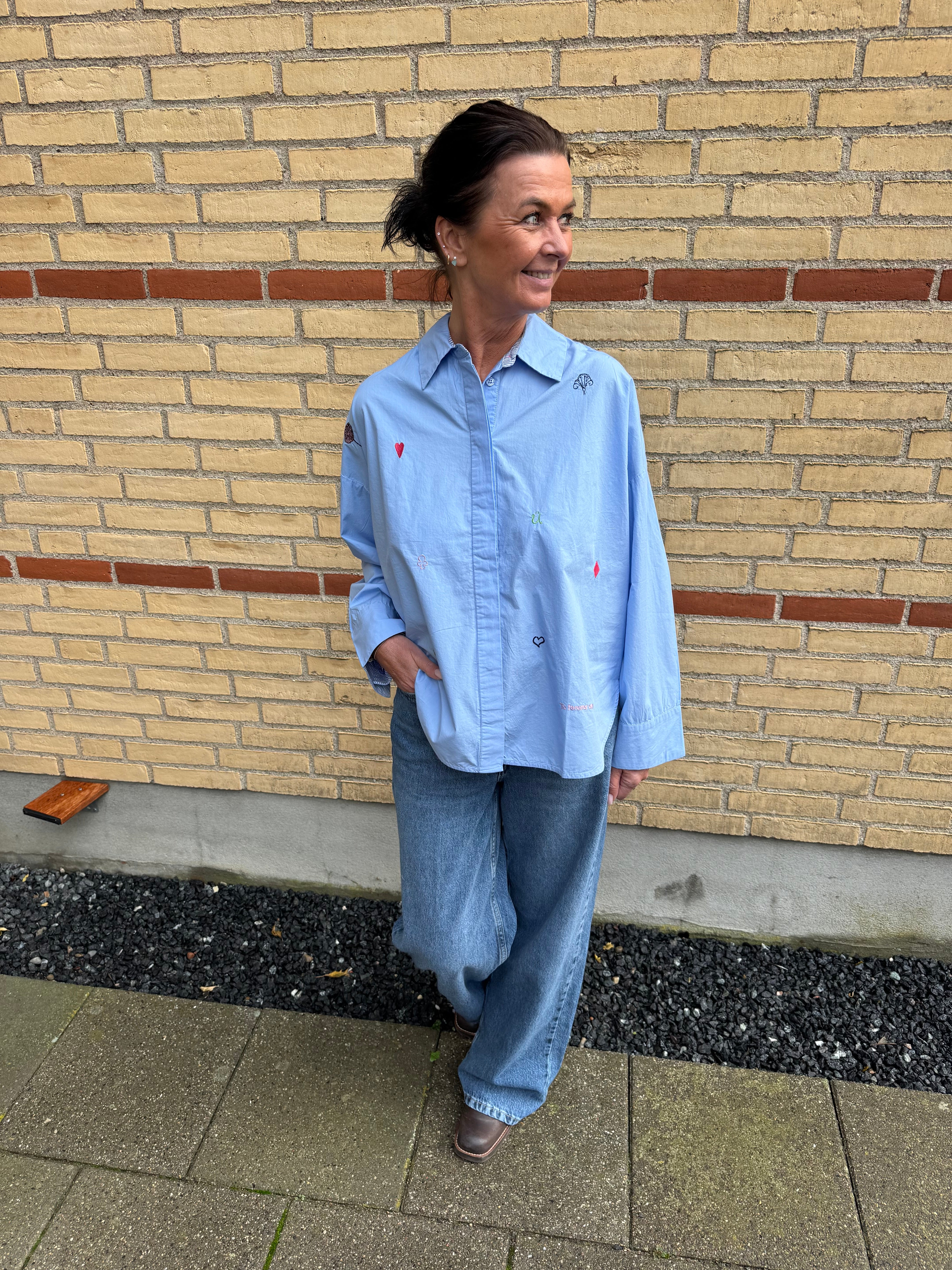 Nümph Skjorte - NuJune Skjorte i Hydrangea Blå