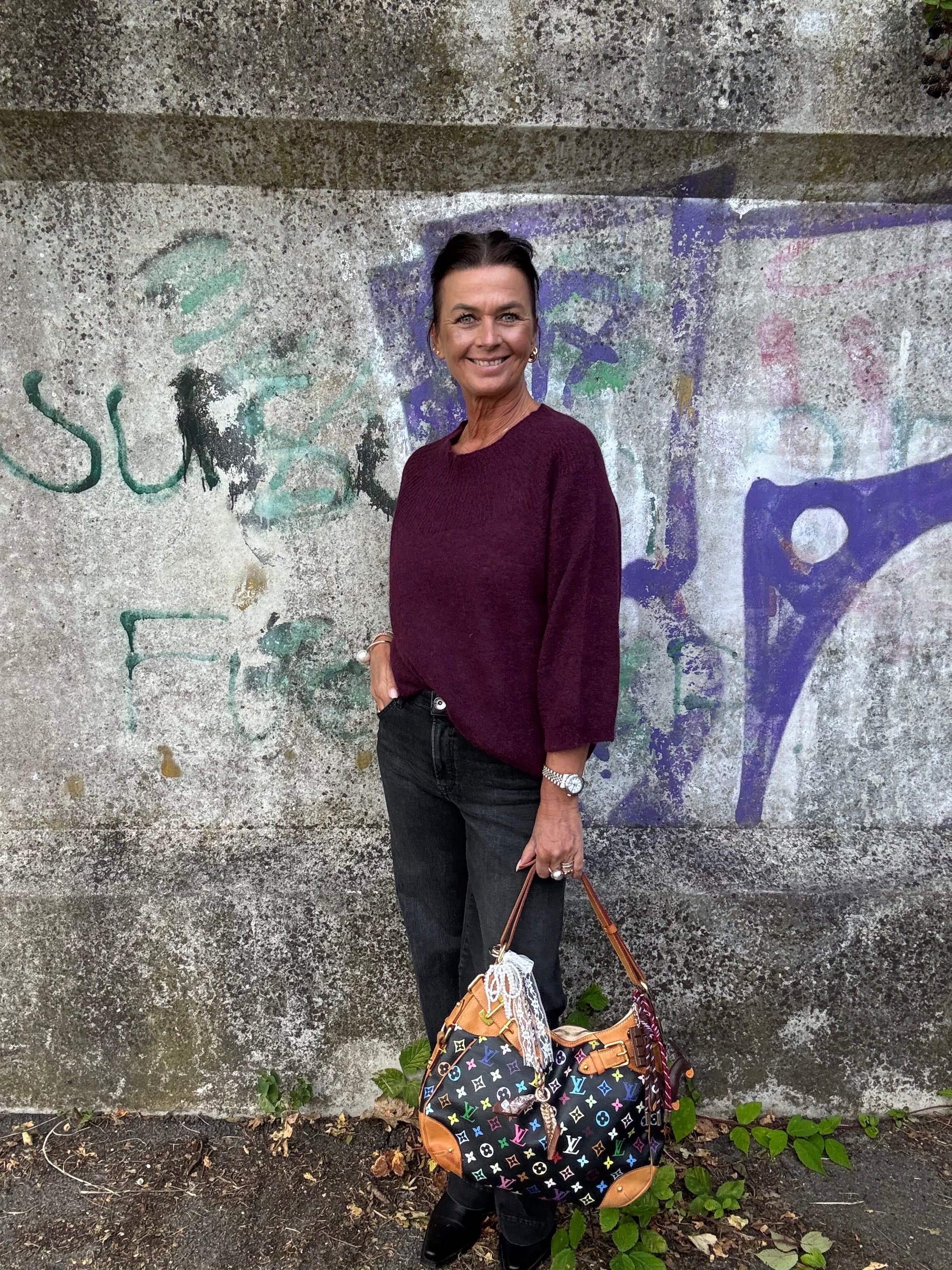 Gossia Strik - AmeliaGO Strik Bluse i Plum