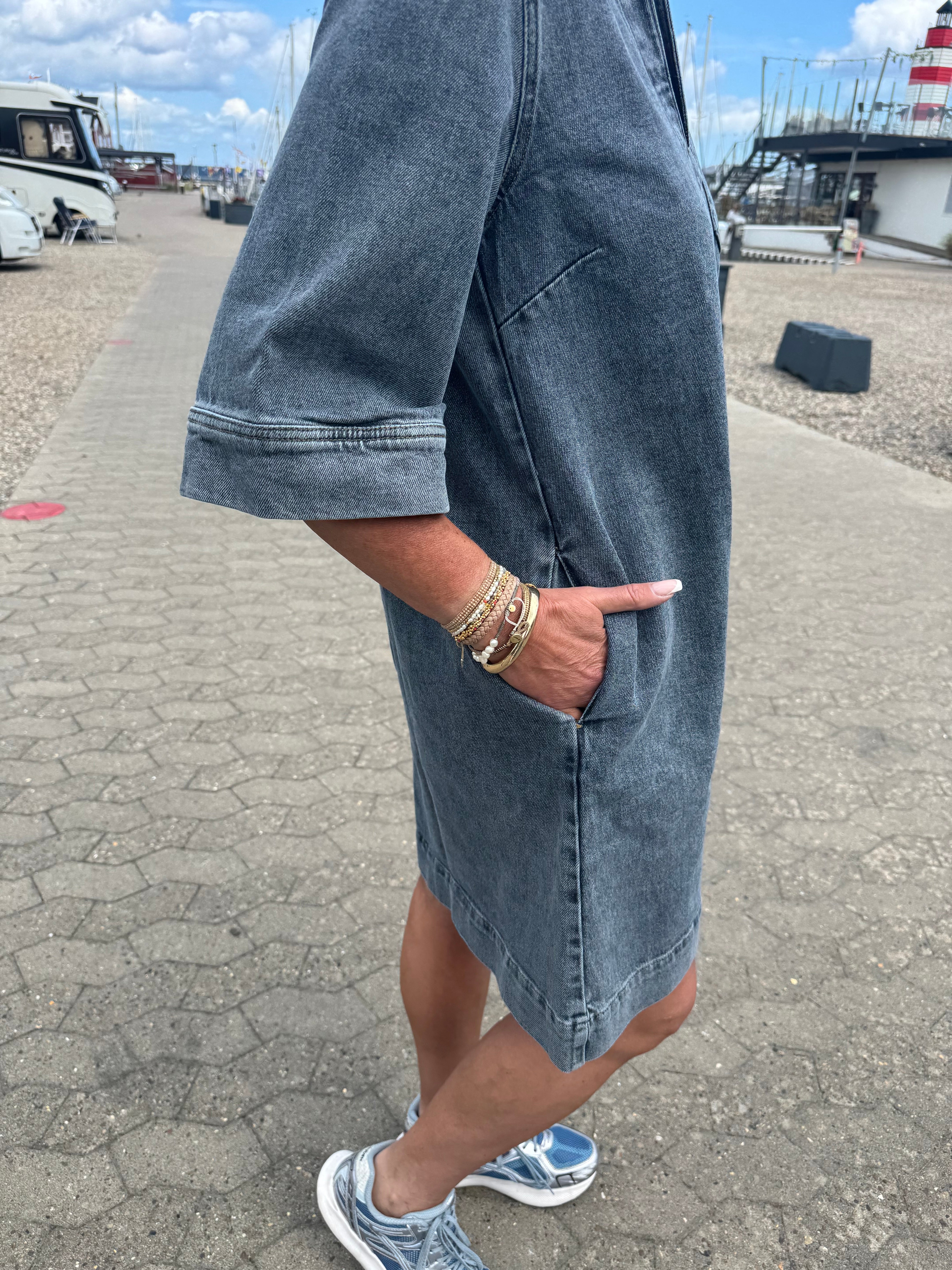 Nümph Kjole - NuToronto Denim Kjole i Blue Washed Denim