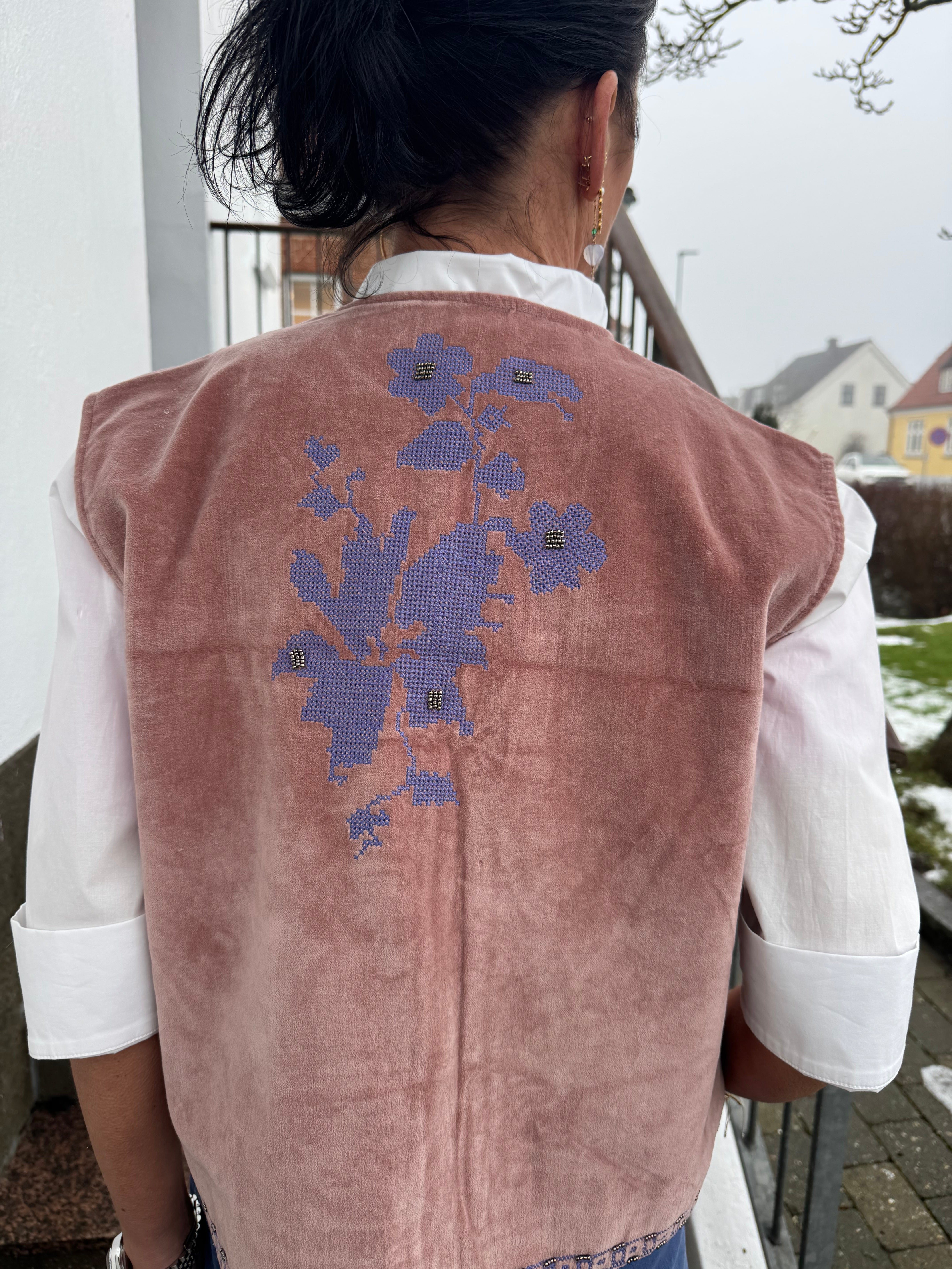 Lollys Laundry Vest - BinLL Vest i Dusty Rose