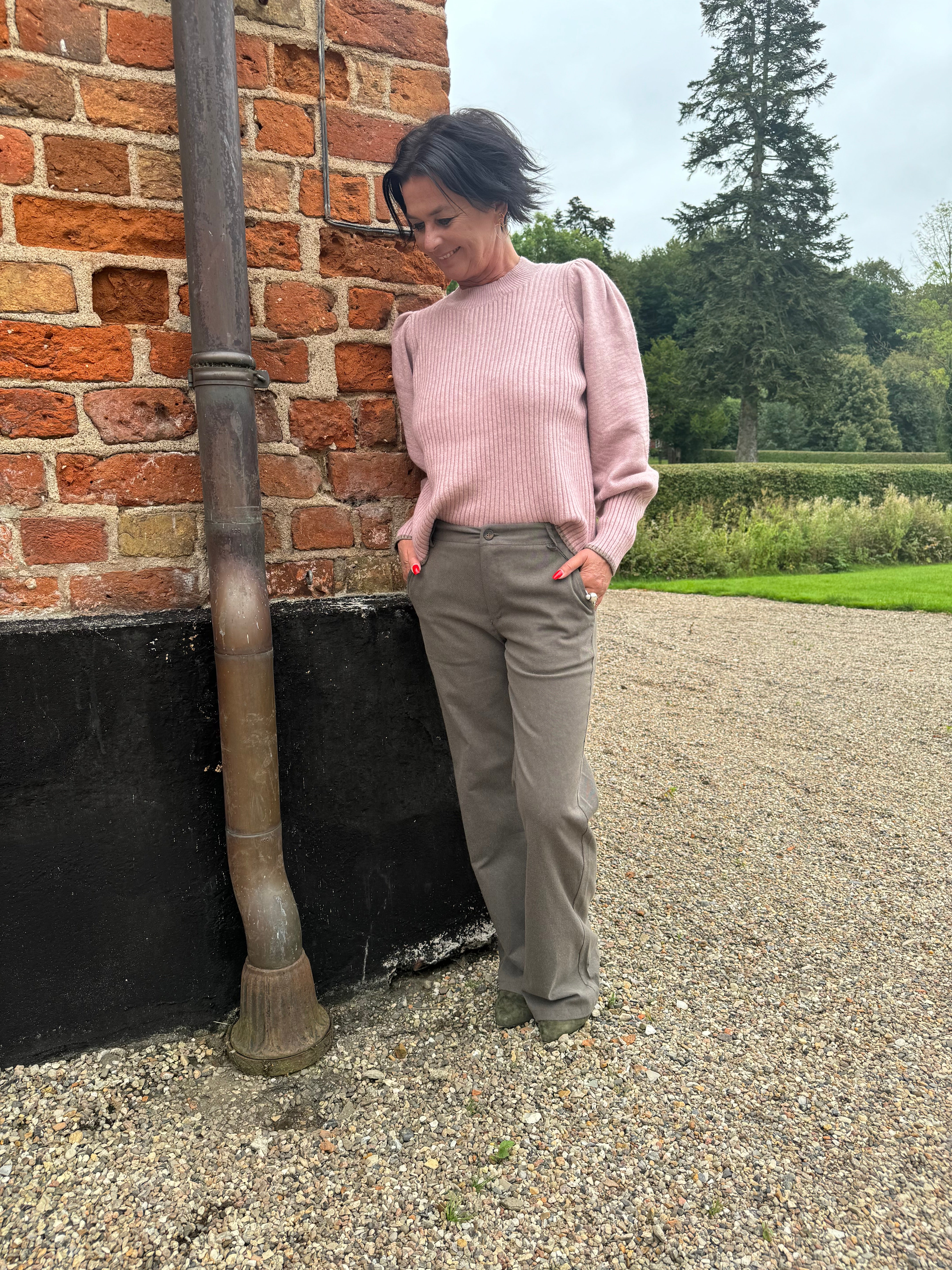 Black Colour Bukser - BcAvenue Box Bukser i Taupe