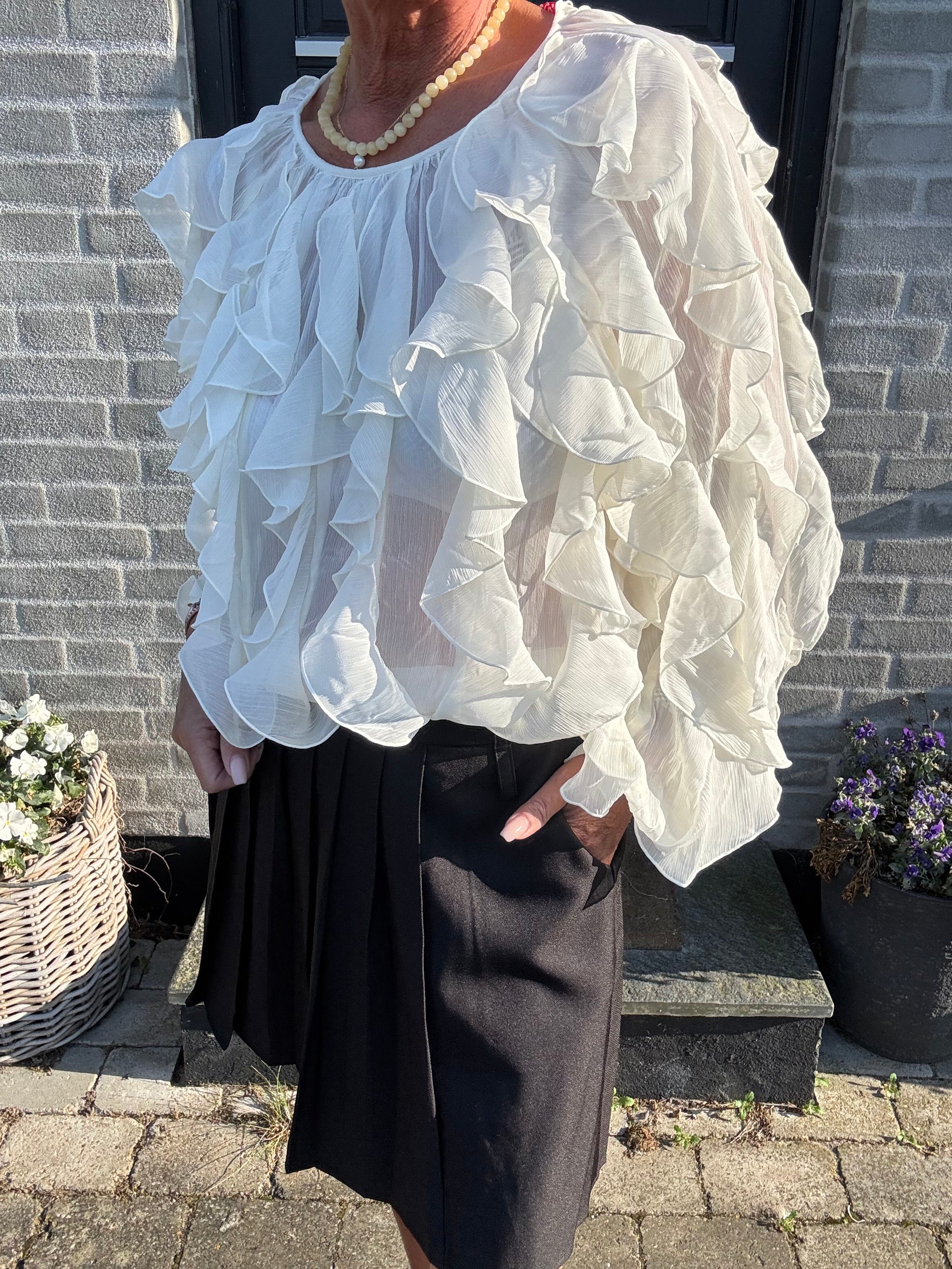 CRÁS Bluse - RyaCras Bluse i Ivory