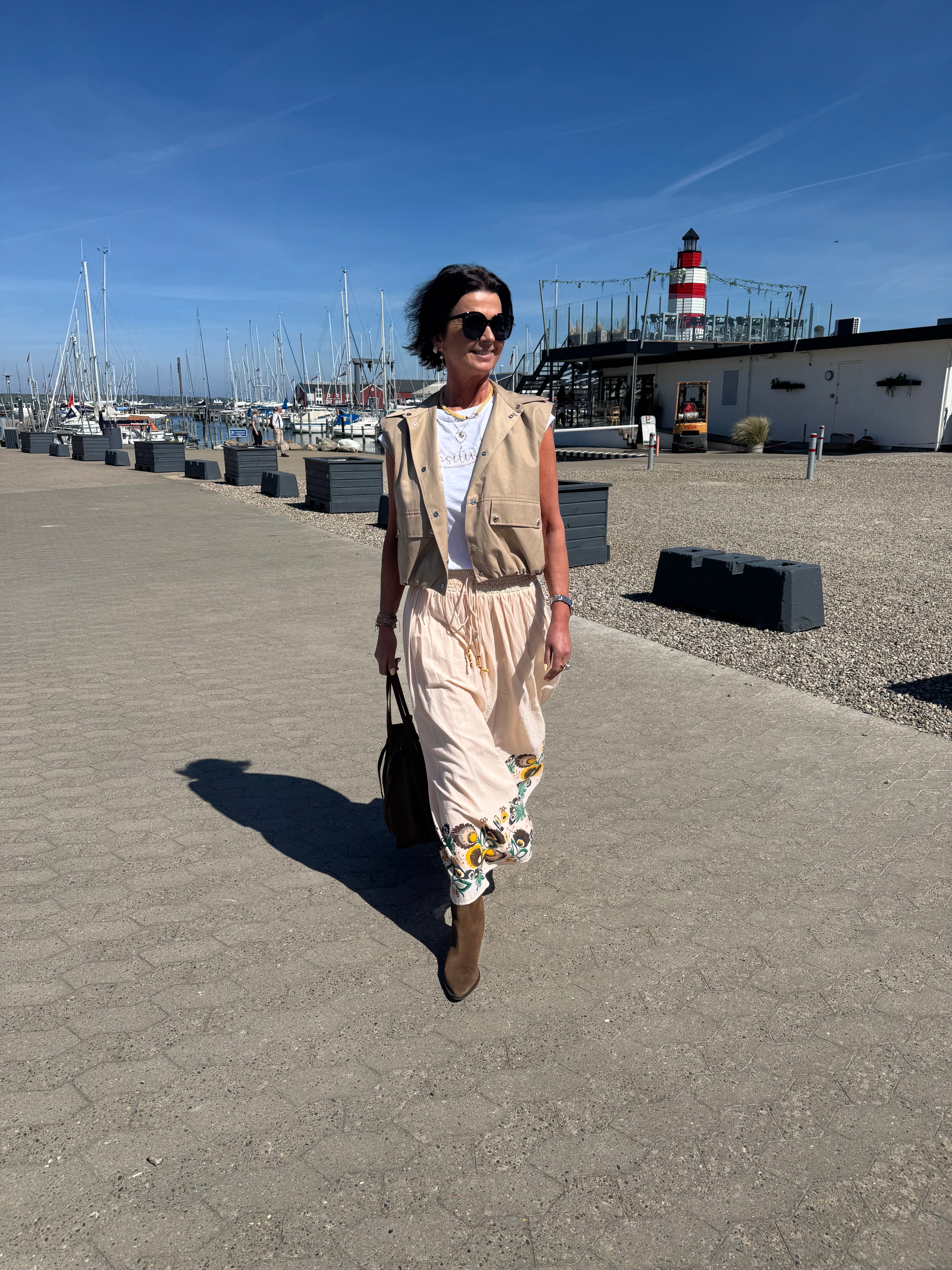Lollys Laundry Nederdel - CassieLL Maxi Nederdel i Dusty Rose