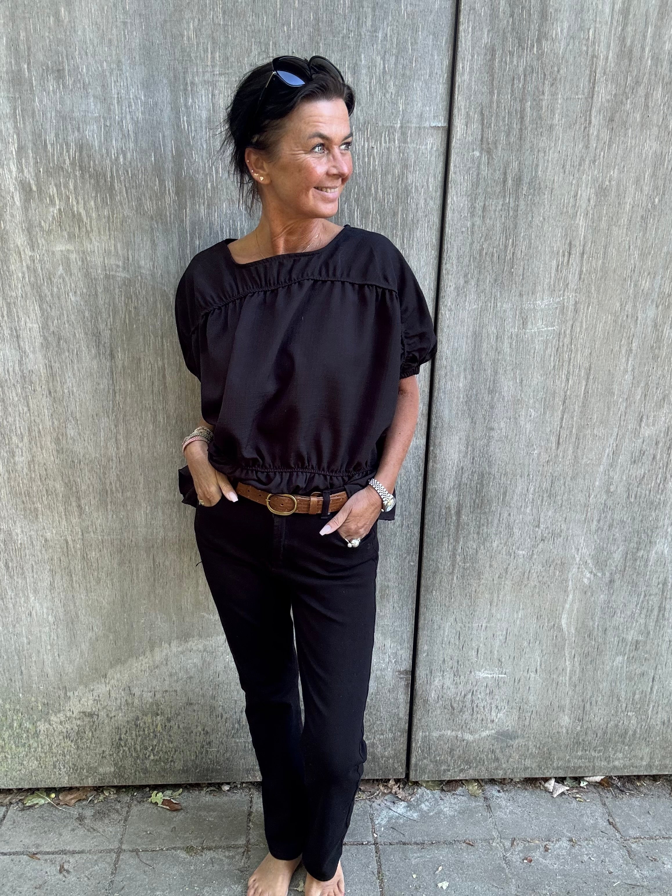 MARTA du château Bluse - MdcSaffron Bluse i Nero Sort