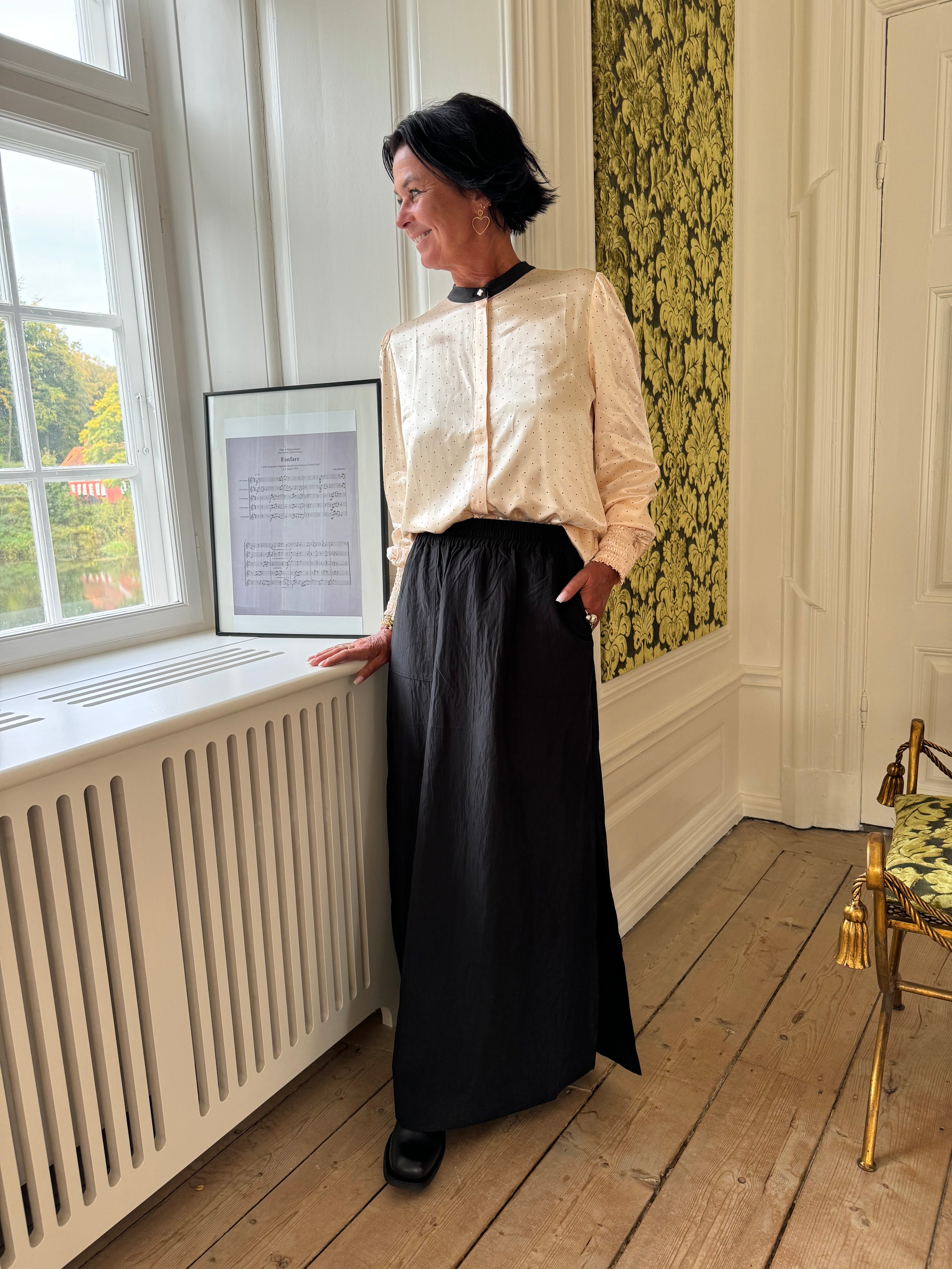 Coster Copenhagen Nederdel - CC Heart Carmen Maxi Nederdel i Sort