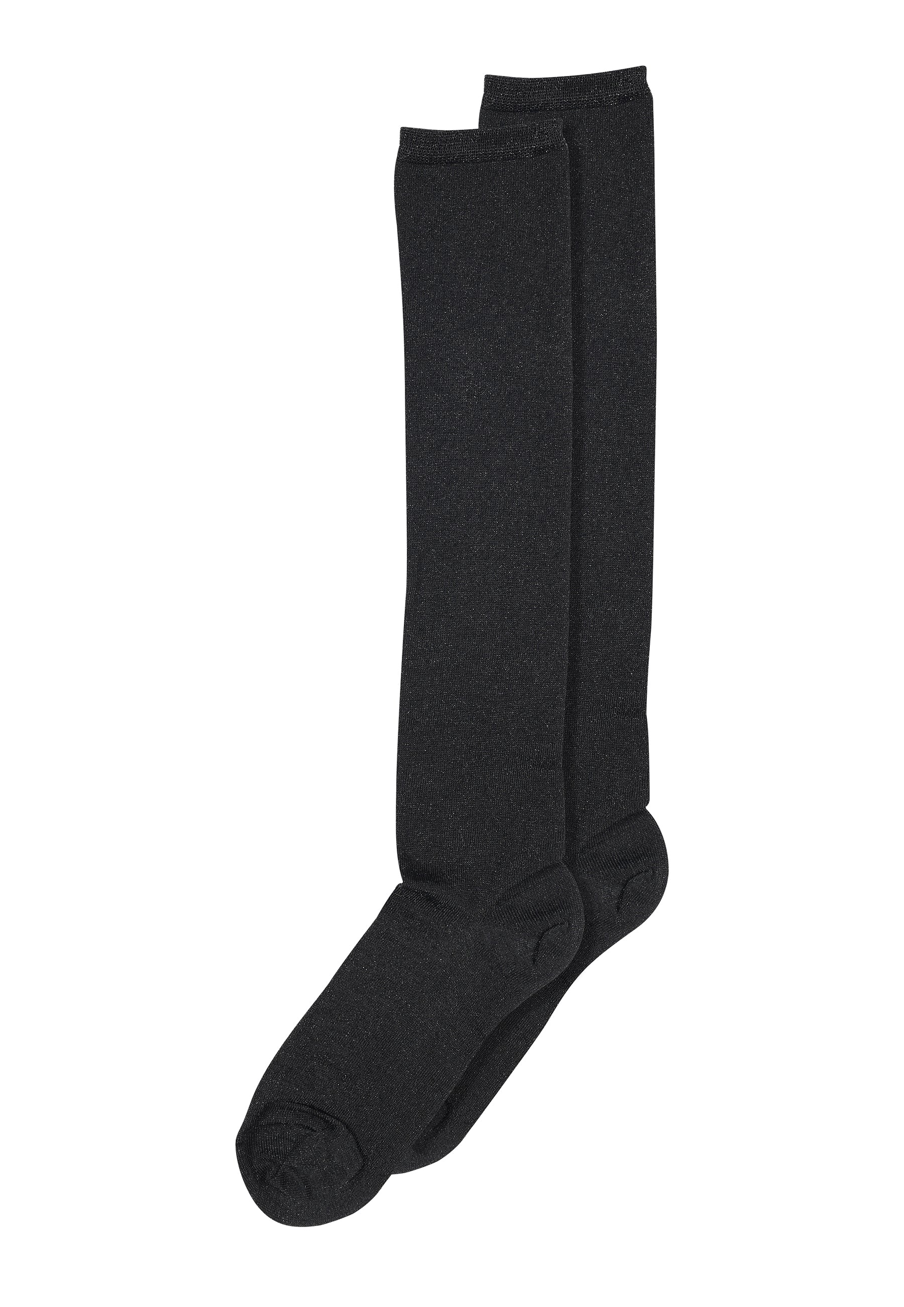 Sneaky Fox Strømper - 89508 Nelly Glitter Knæ Strømper i Sort