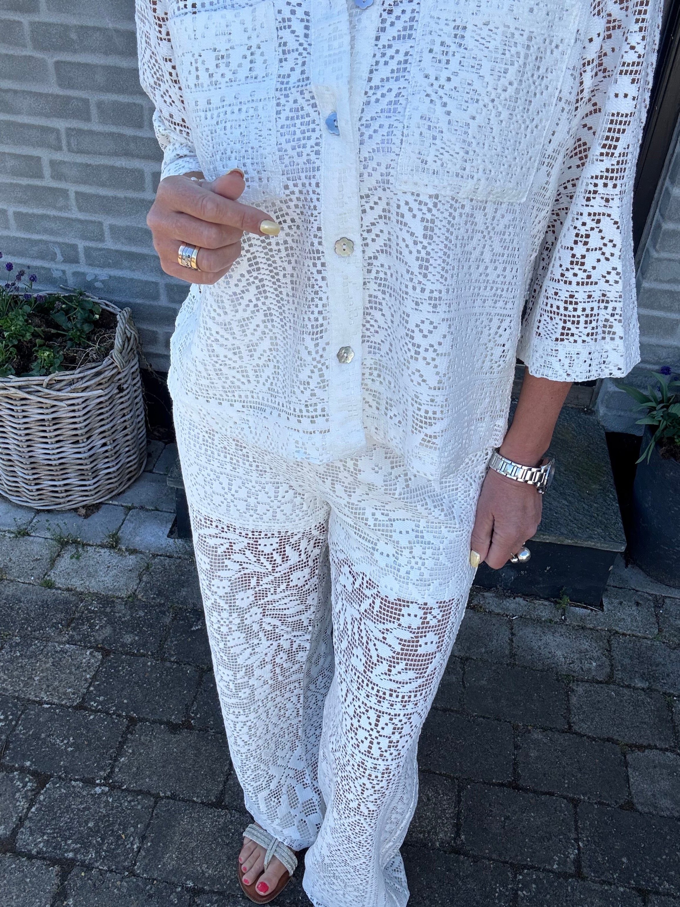 Nümph Bluse - NuWicki Bluse i Cloud Dancer