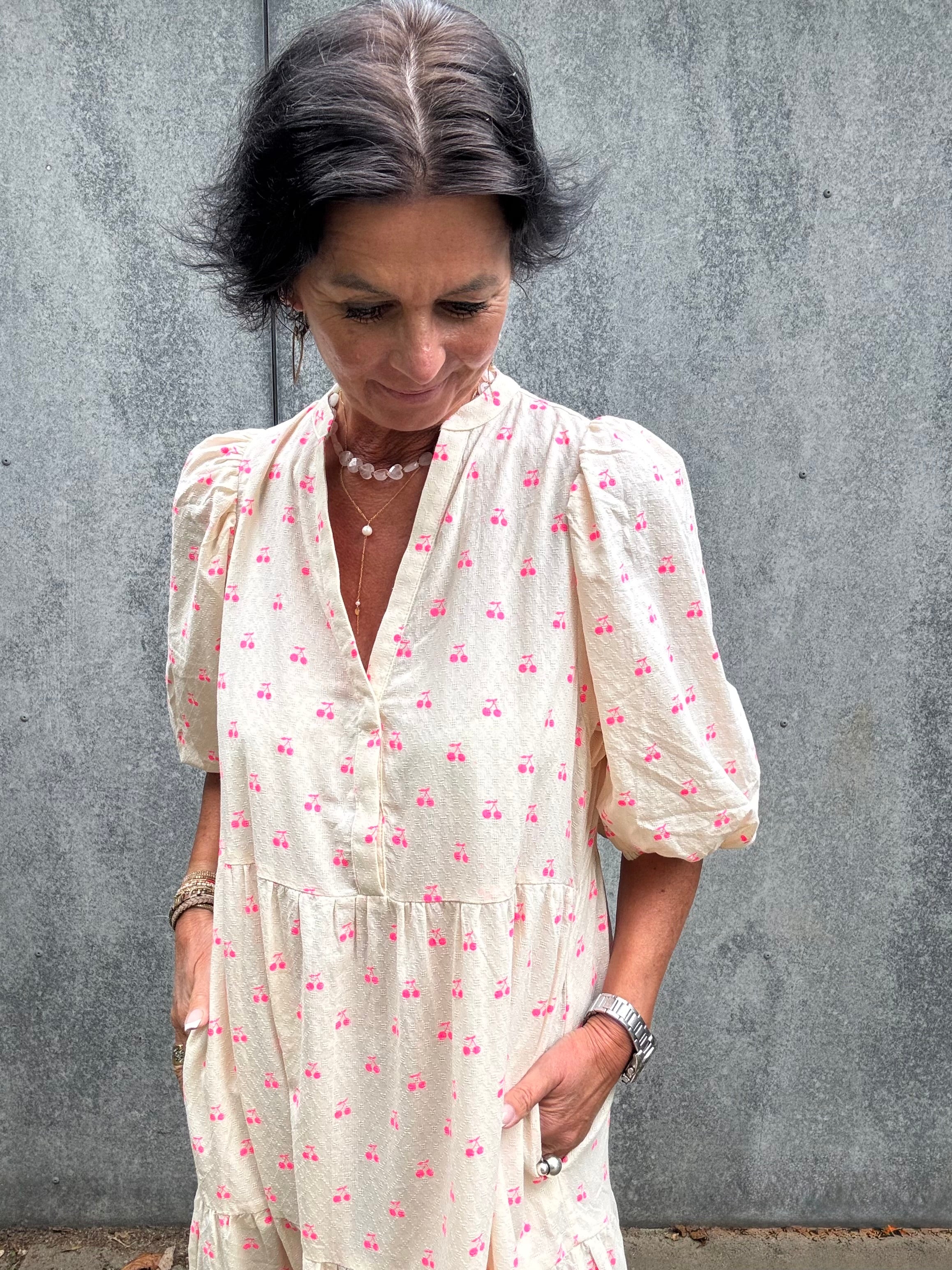 Co´Couture Kjole - CherryCC Floor Kjole i Neo Pink