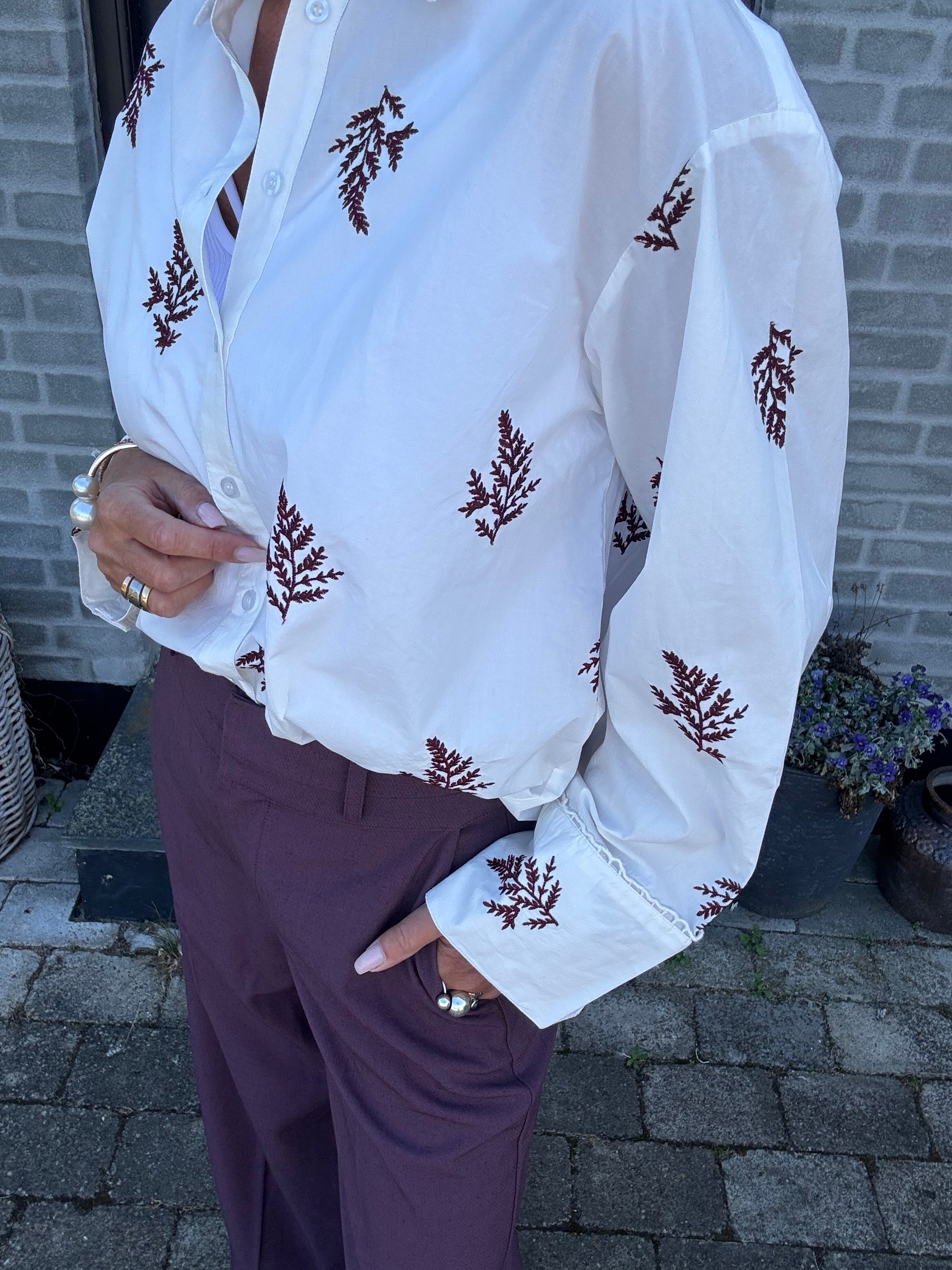 Nümph Skjorte - NuBaily Skjorte i Winetasting