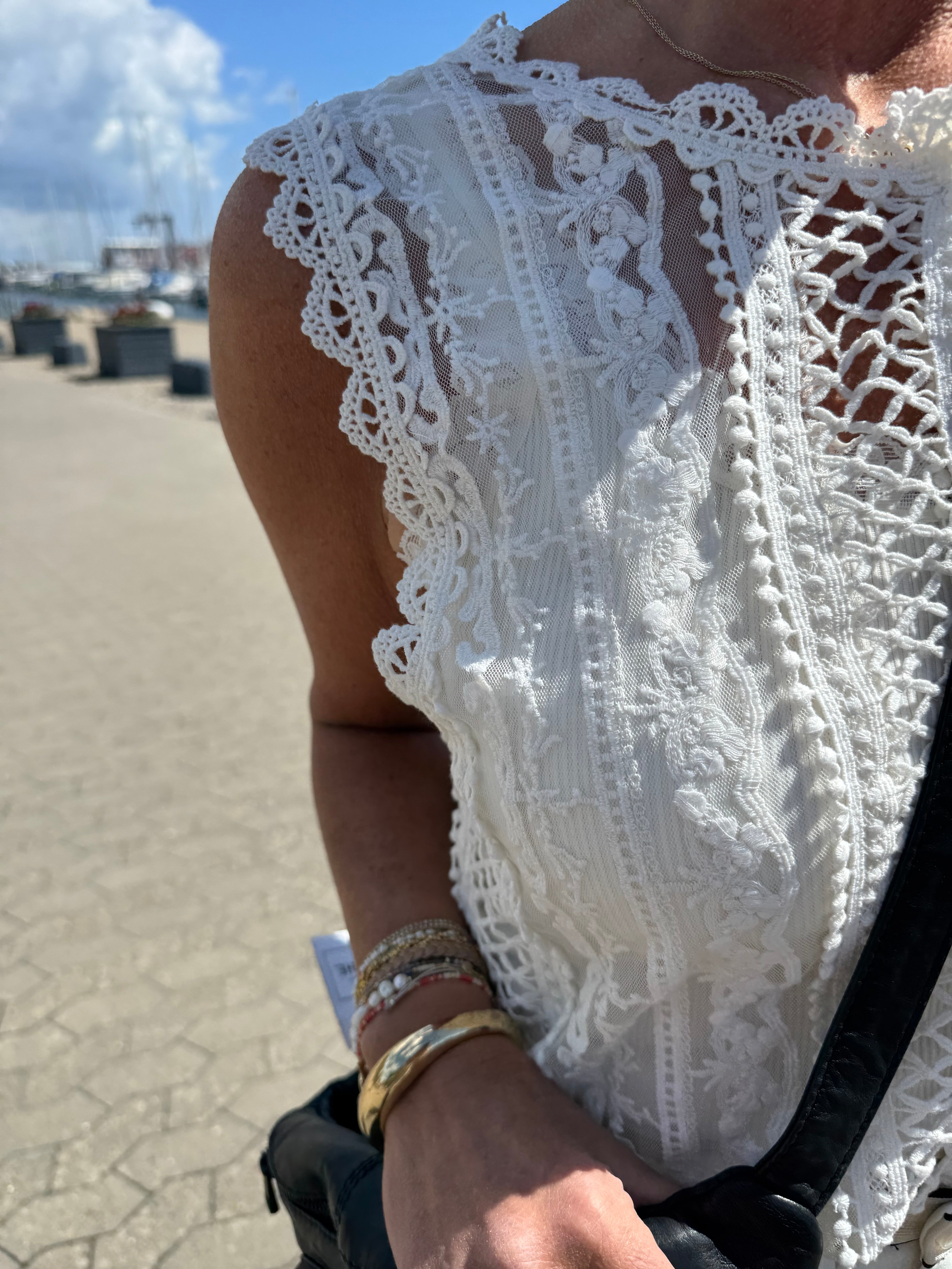 Gossia Top - SeboraGO Top i Off-White